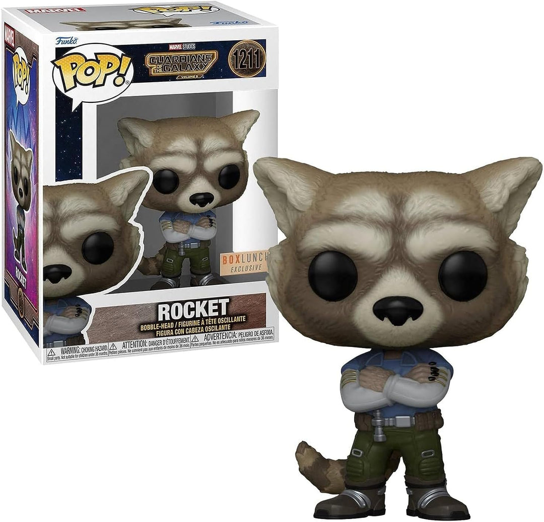 Funko Pop! Marvel Guardians of the Galaxy Vol. 3 - Rocket Vinyl Figure (#1211) BoxLunch Exclusive