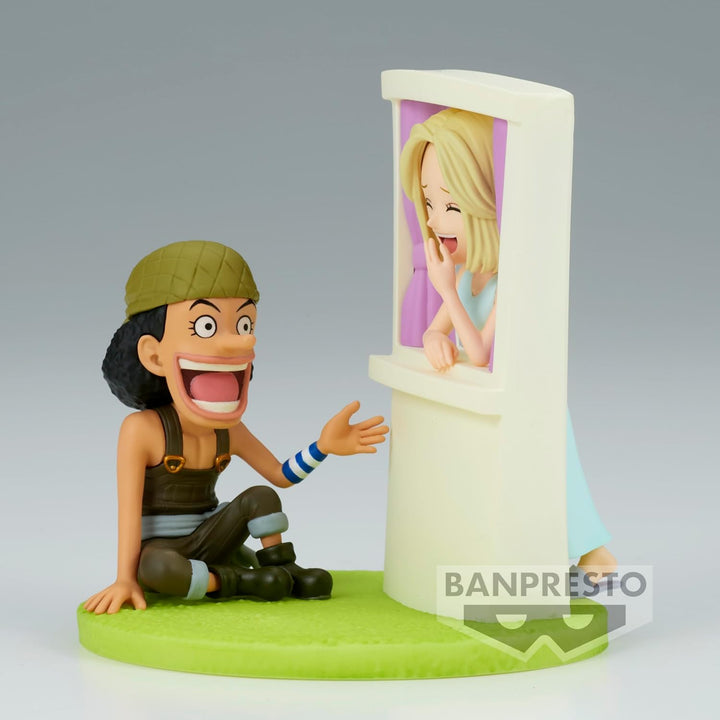 Banpresto BP88702P Usopp&Kaya One Piece World Collectable Action Figure, Log Sto