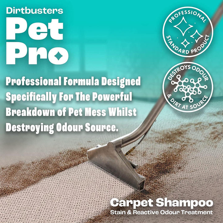 Dirtbusters - Pet Pro Carpet Cleaner Shampoo (1 Litre Concentrate)