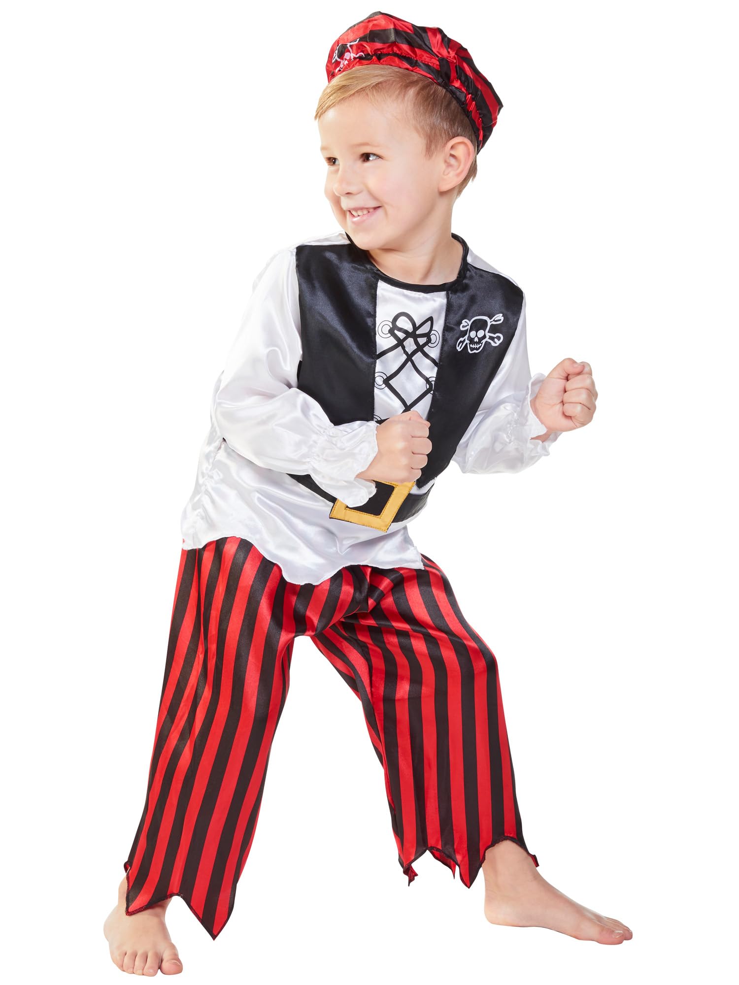 Rubies Official Children's Raggy Pirate Boy - Fancy Dress Costume, 128 cm - 6