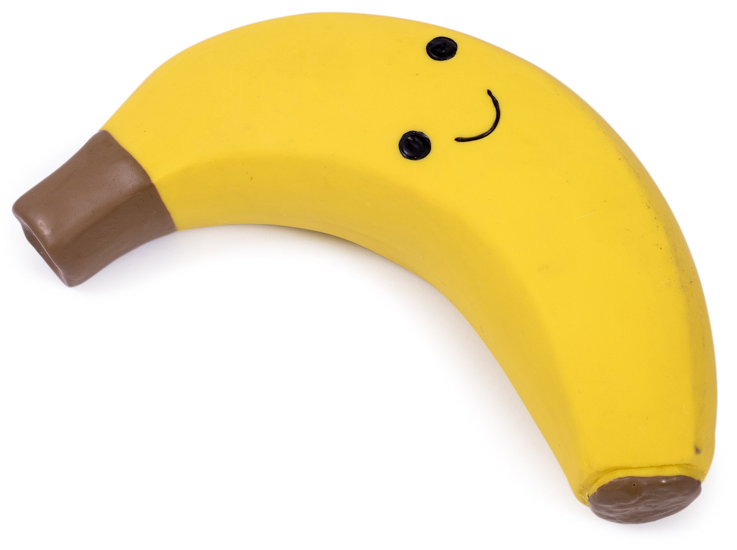 Petface Large Latex Banana Soft Chew Dog Toy | Durable | Squeaker Inside