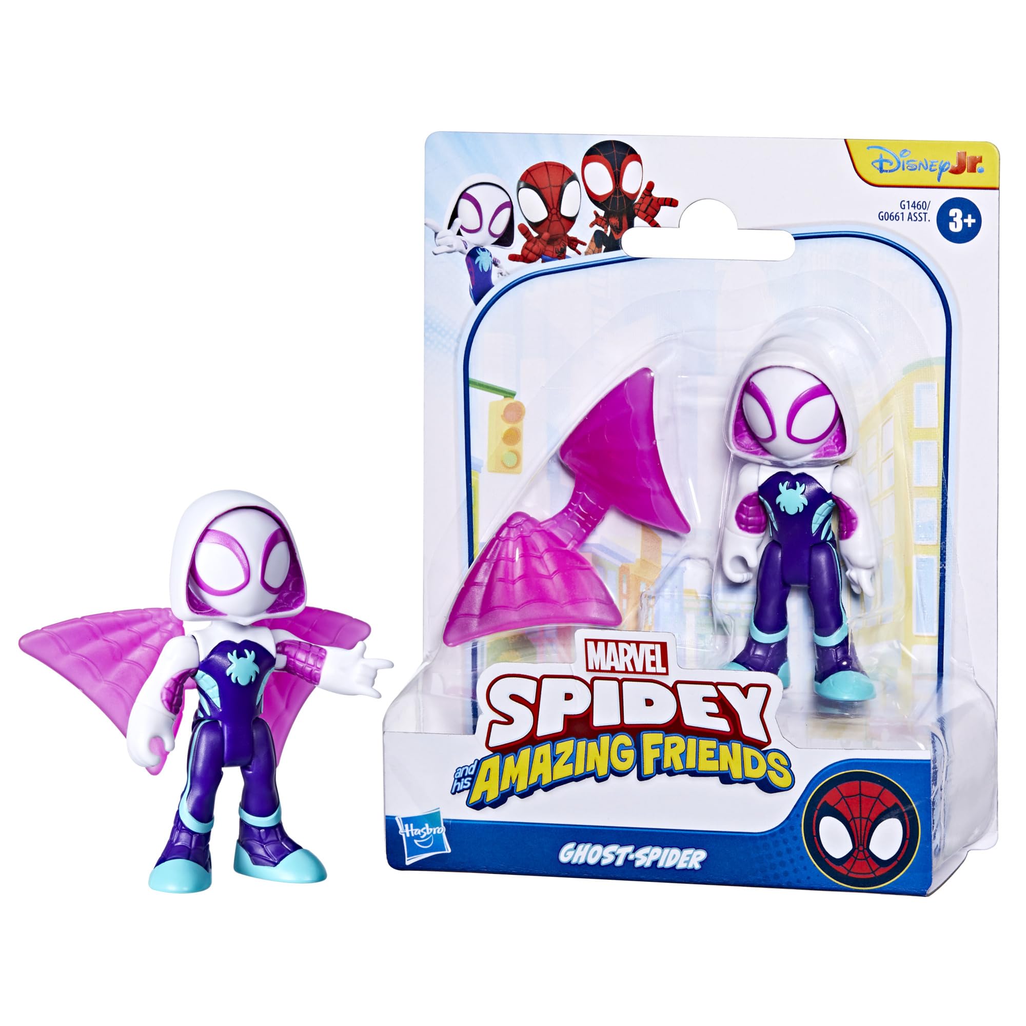 SPIDEY AND HIS AMAZING FRIENDS Ghost-Spider Action Figure with Accessory | 7.6 cm | Ages 3+
