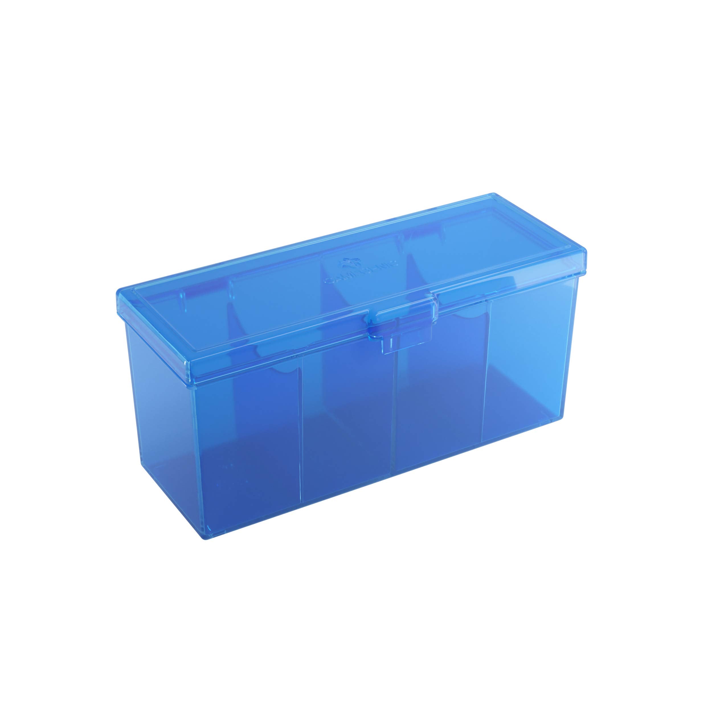 Gamegenic Fourtress 320-Card Deck Holder - Rigid, Stackable Storage | Blue