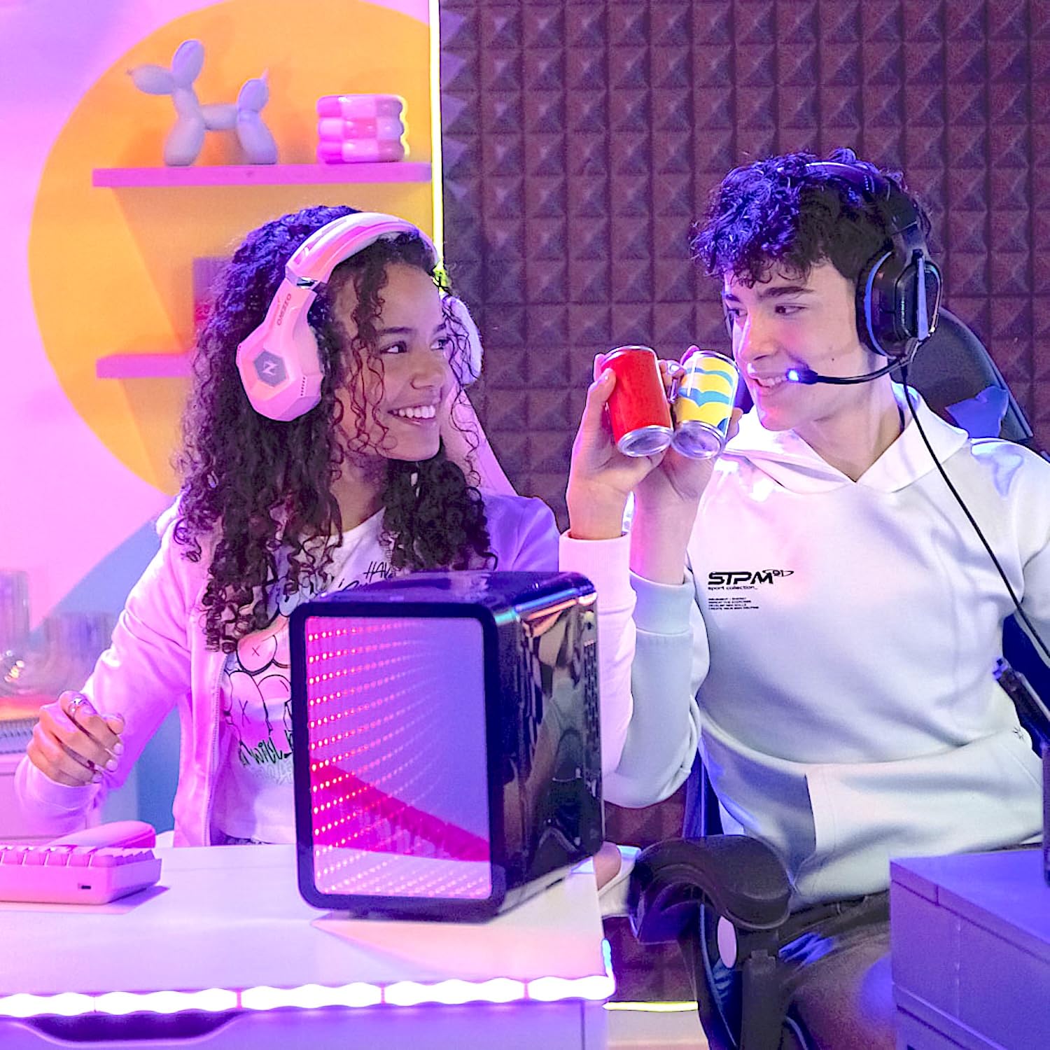 So Chill Mini Fridge Infinity - LED Light-Up Mini Fridge for Gamers & Teens 12