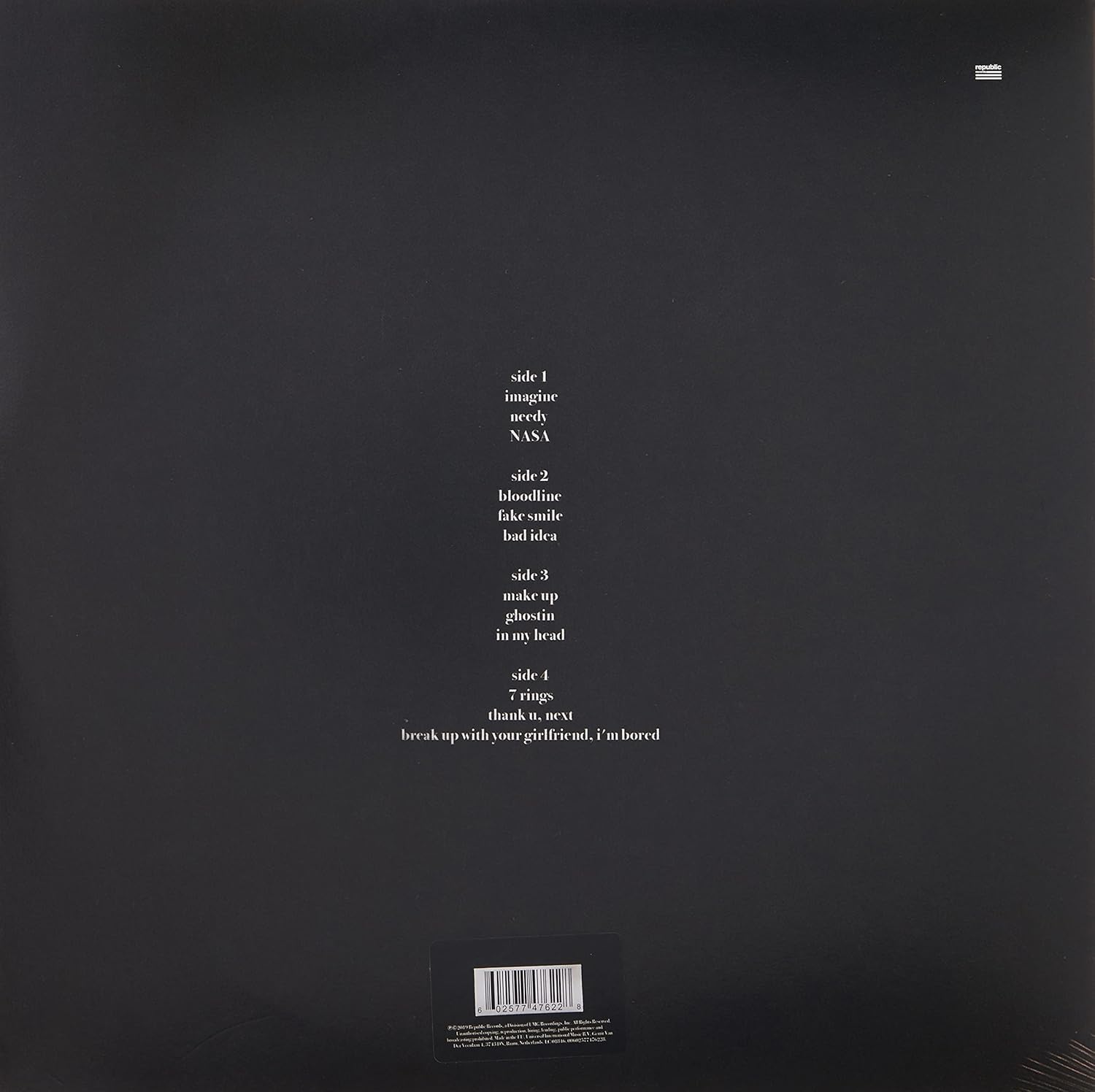 Ariana Grande - thank u, next [VINYL] 5