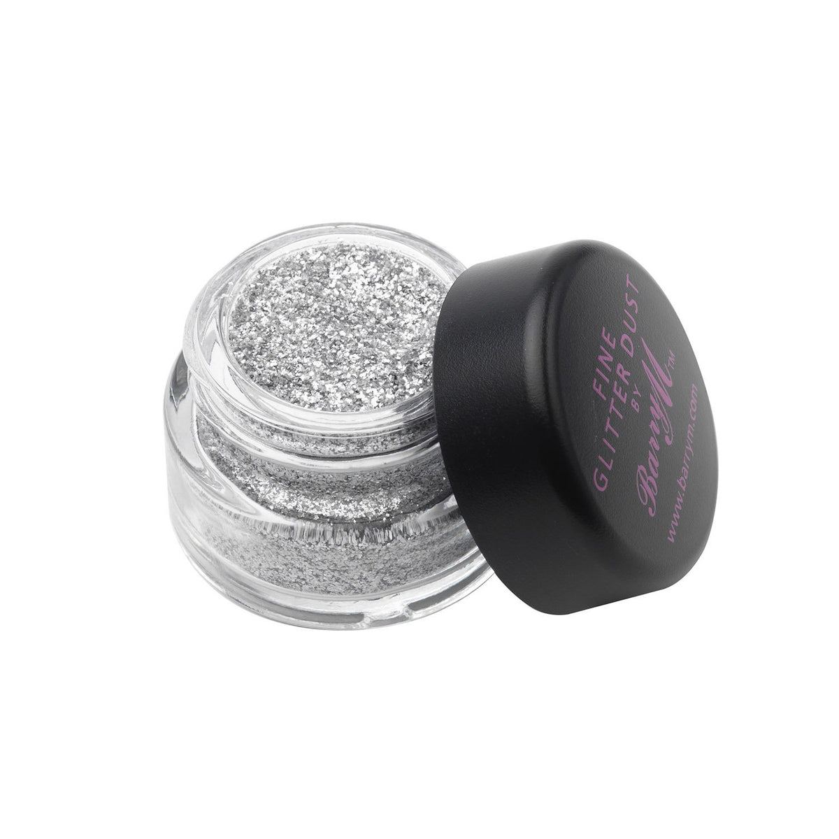 Barry M Fine Glitter Dust - Intense Sparkle Loose Glitter for Eyes, Lips & Cheeks | 1g Powder | Silver