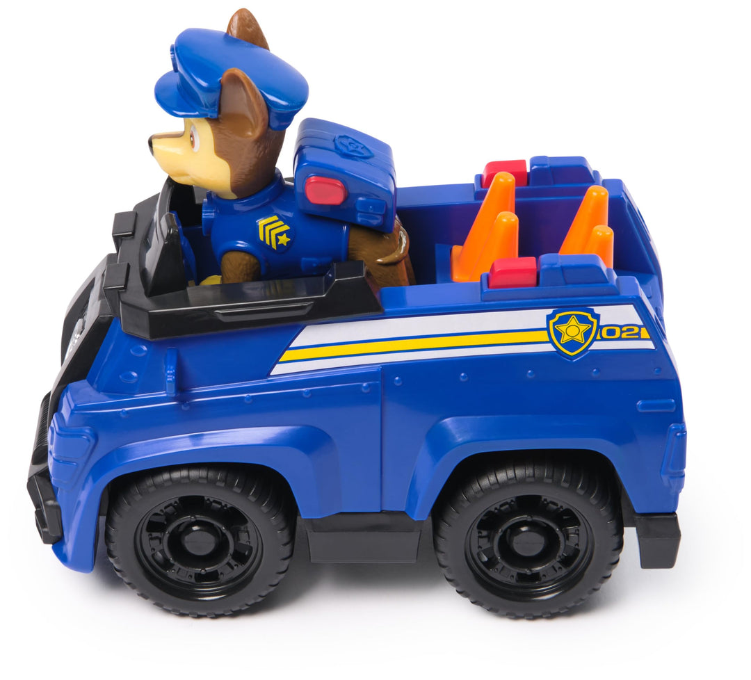 Paw Patrol Chase's Patrol Cruiser - Toy Vehicle with Collectible Chase Figure for Kids 3+