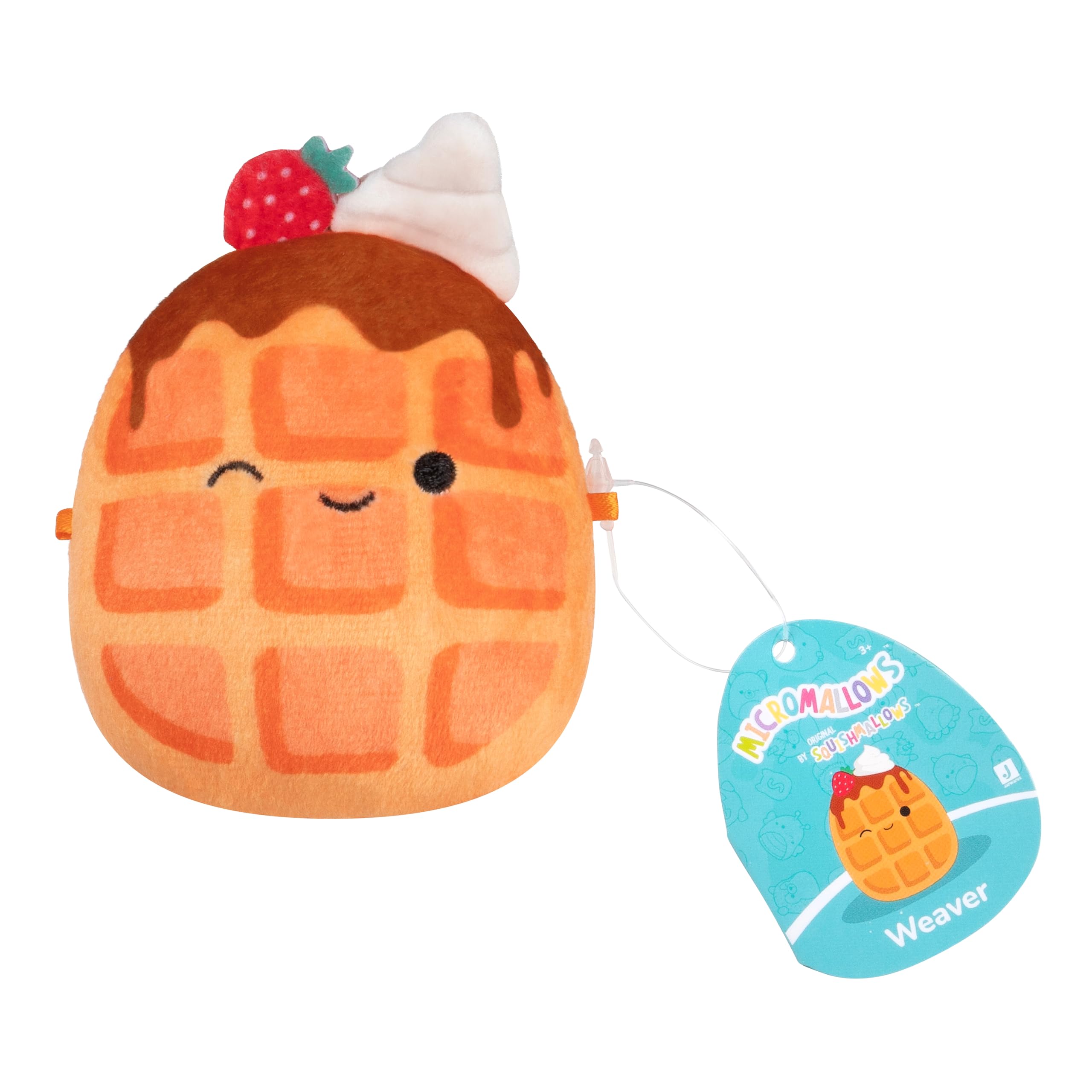 Micromallows Squishmallows 3-Pack Plush - Auggie the Cuttlefish, Zinx the Alien, Weaver the Waffle 10