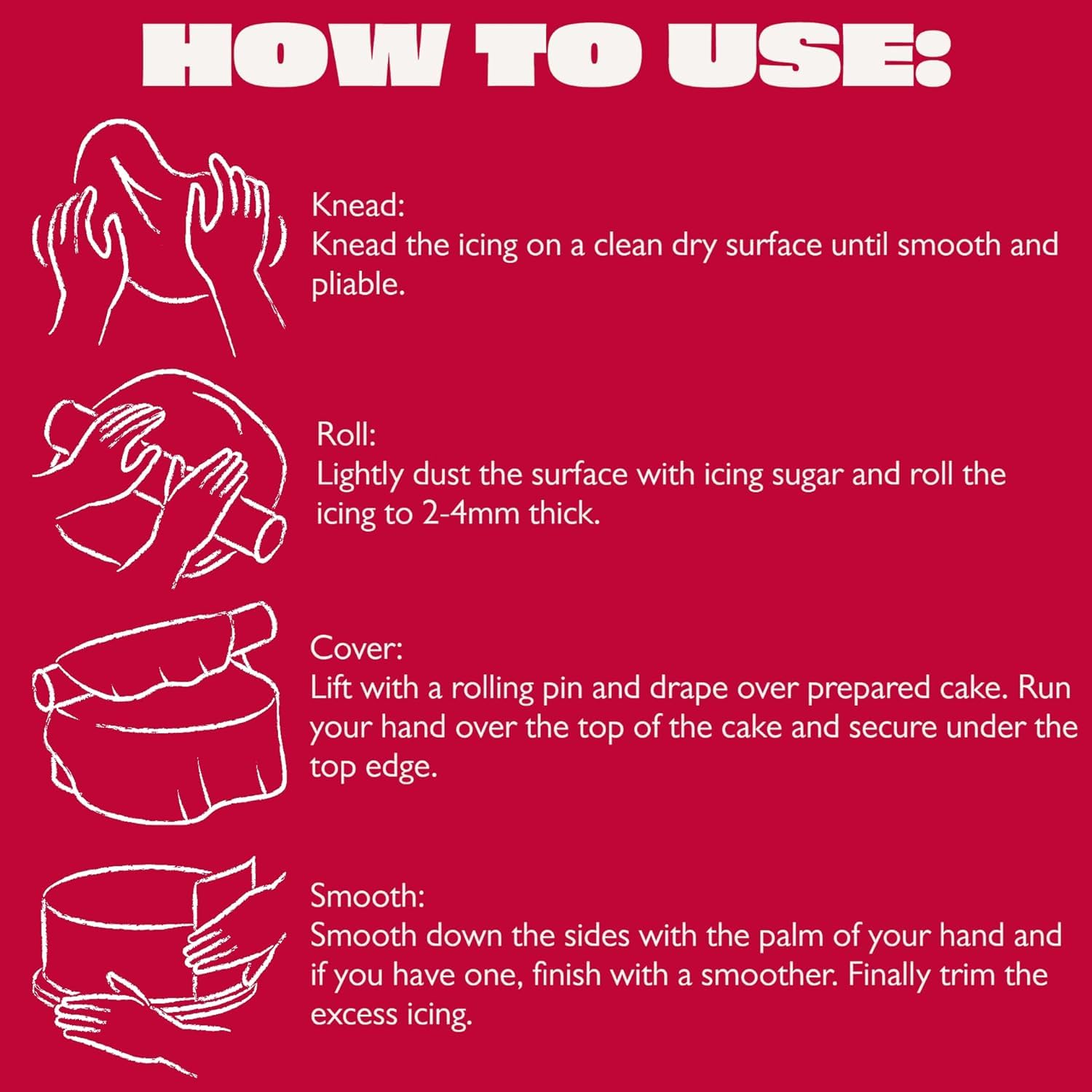 Renshaw - Neon Colours Just Roll With It Fondant Icing Multipack 8