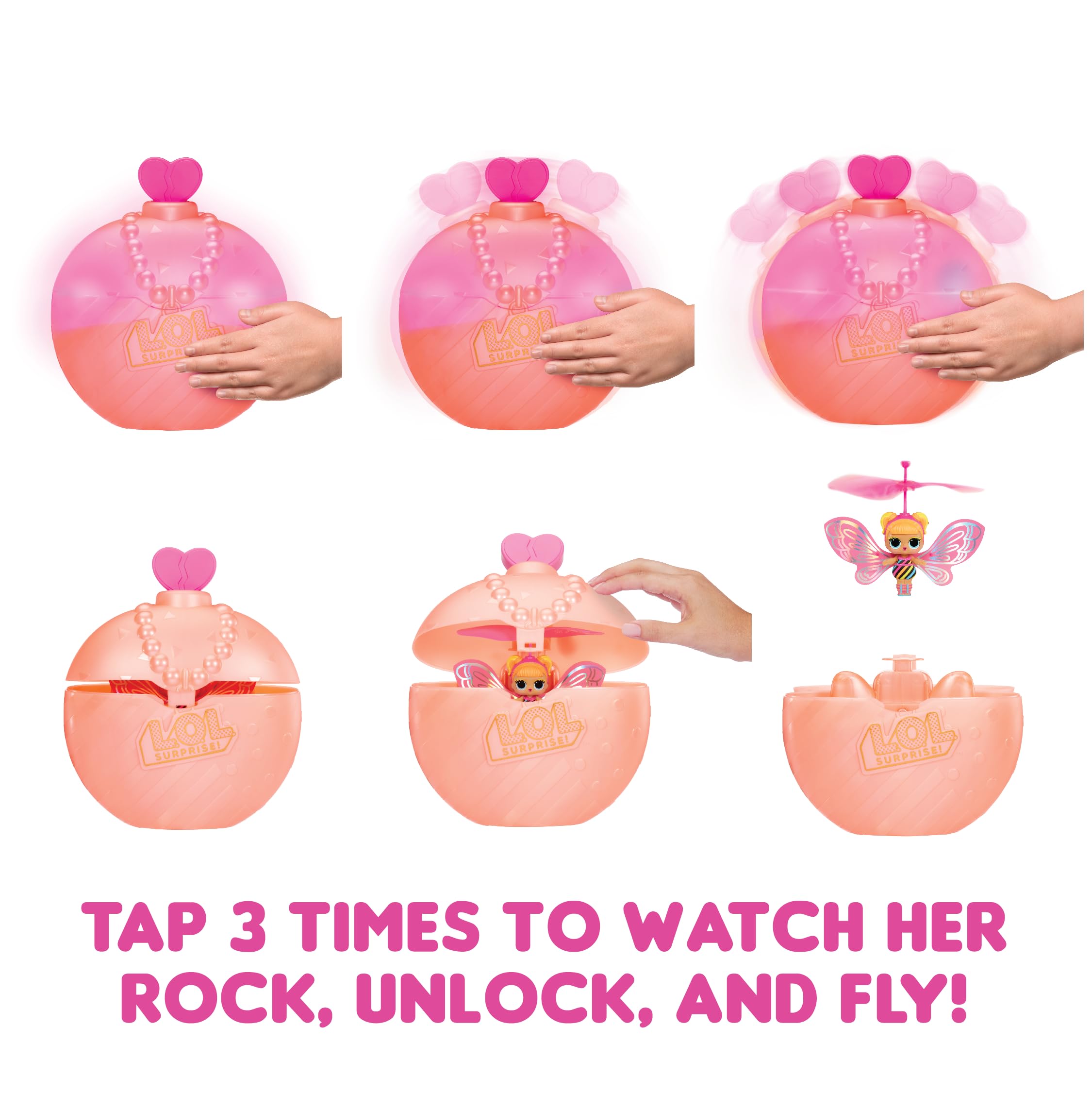 L.O.L. Surprise! Magic Flying Doll - Flutter Star Interactive Flying Toy | Rechargeable 2