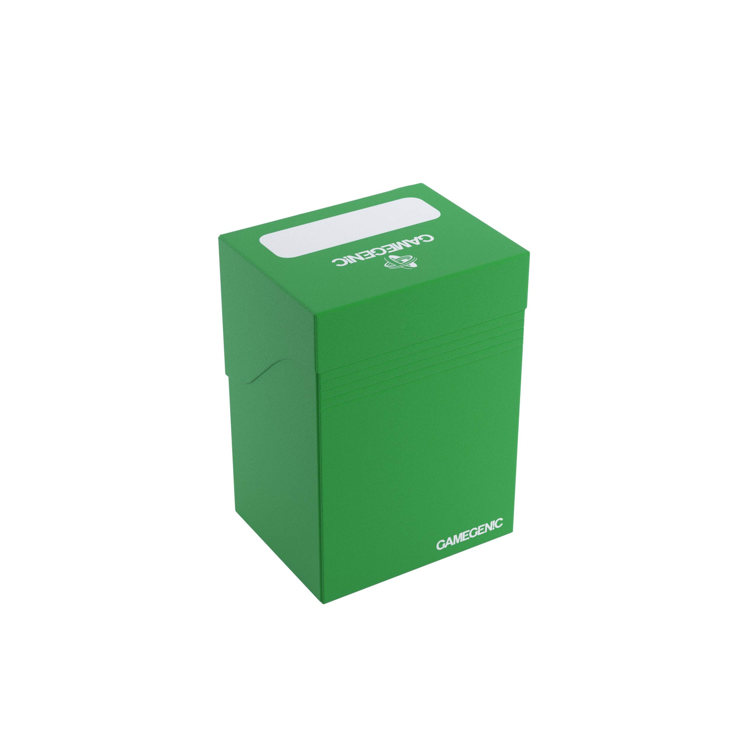 Gamegenic 80-Card Deck Holder - Green | Self-Locking Lid | Cobra Neck Technology | Includes Divider 2
