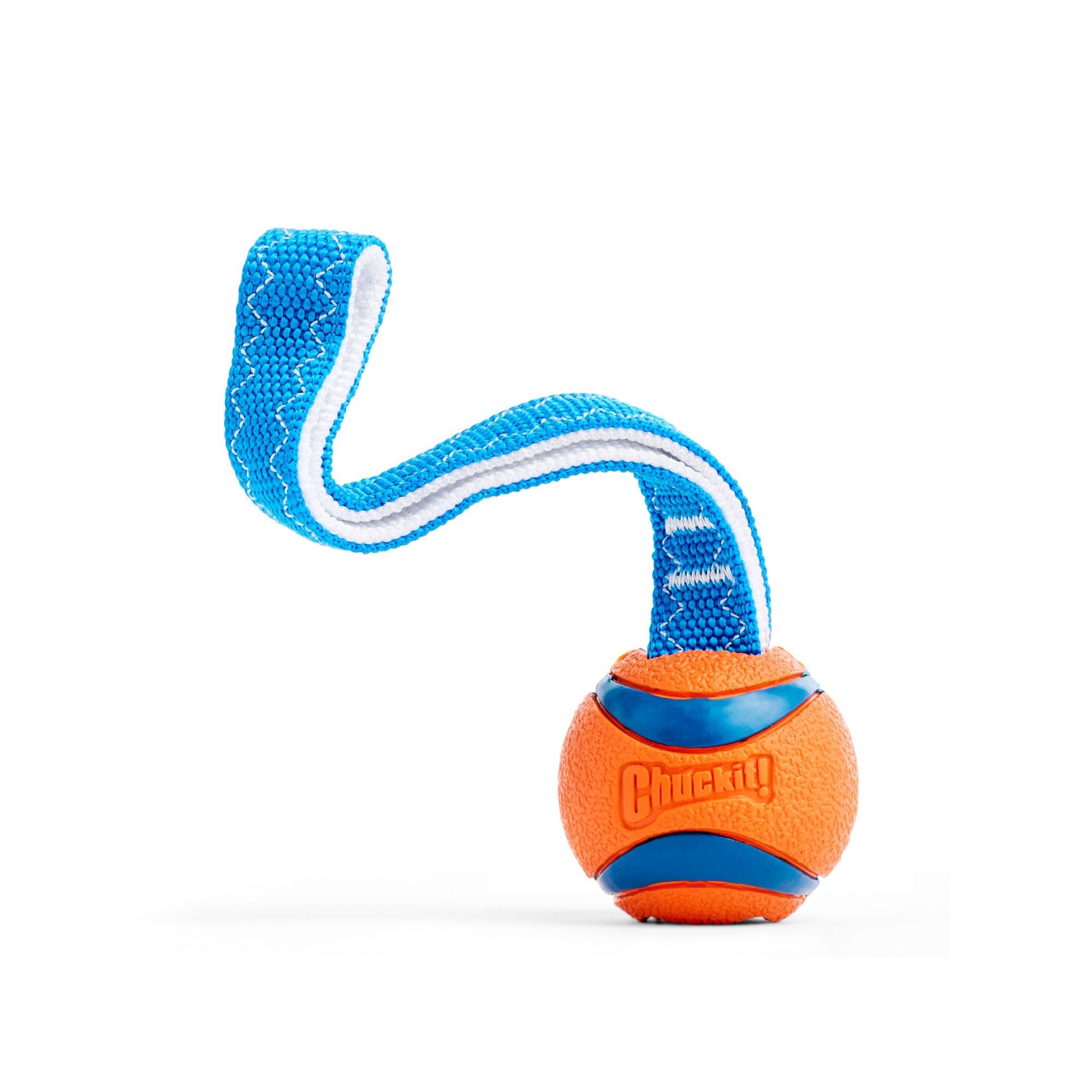 Chuckit! Ultra Tug Dog Toy - Durable Rubber for Tug of War | High Bounce | Small Size