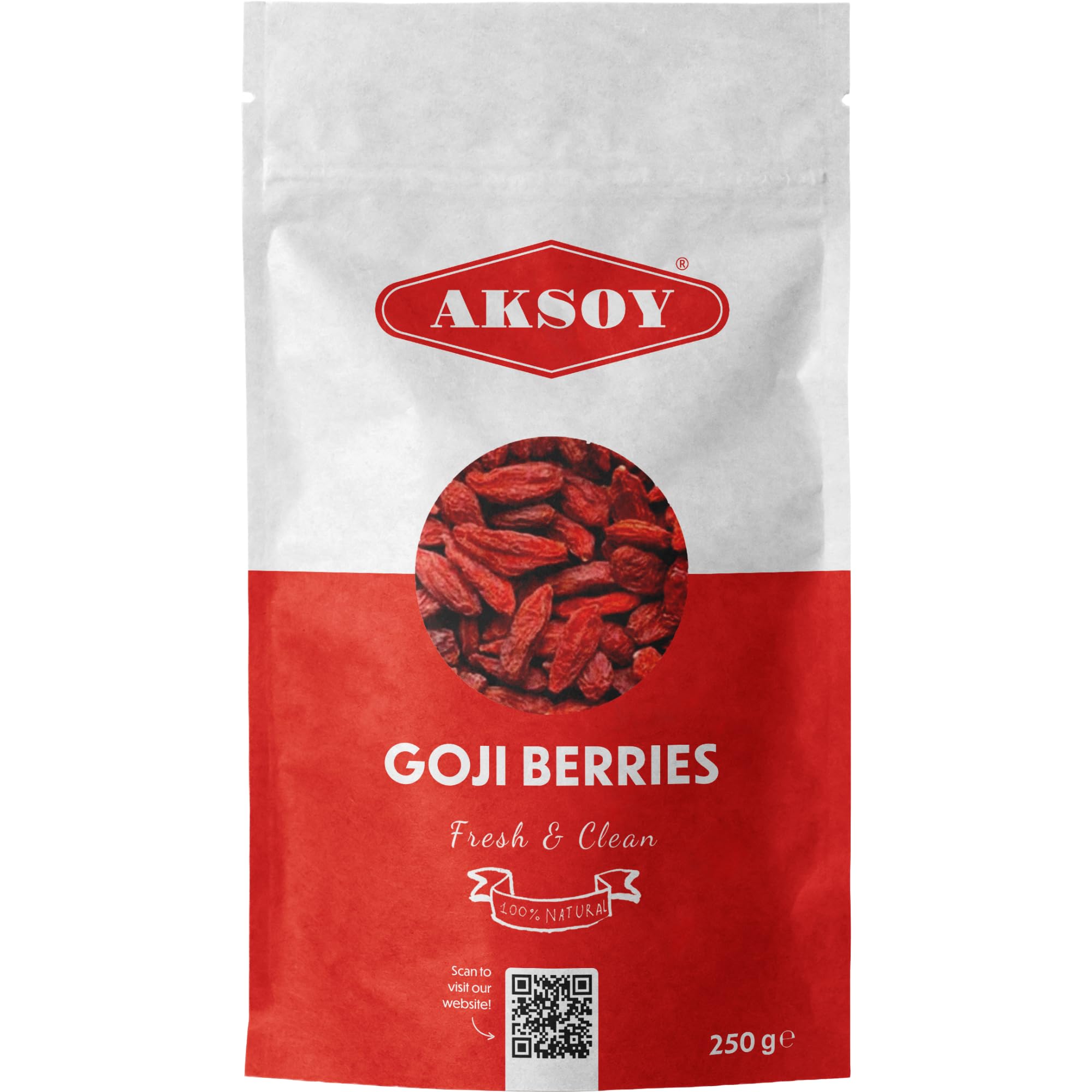 AKSOY Goji Berries - 250g | Raw Sun-Dried | Vegan, Natural 1