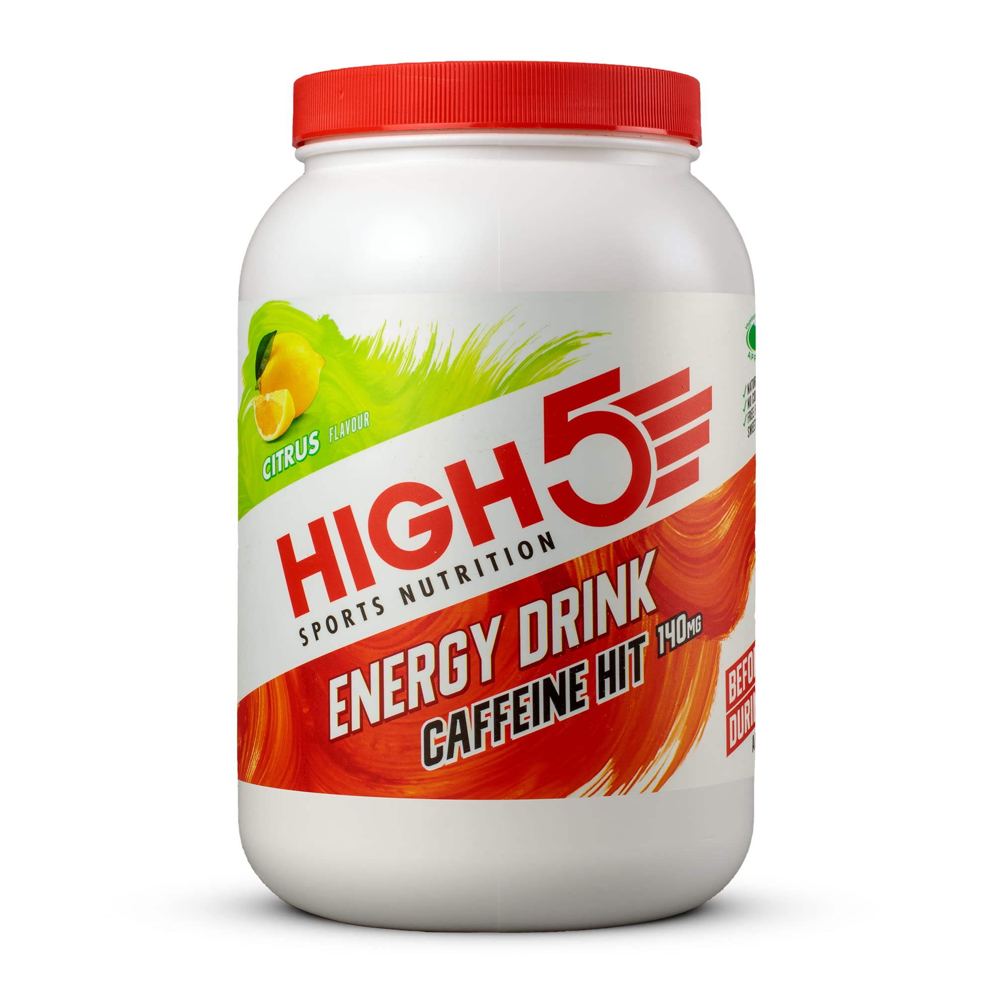 HIGH5 Energy Drink Caffeine Hit Powder - Dual Source Carbs & Electrolytes | 1.4 kg