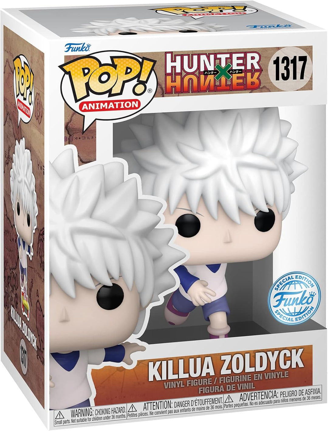 Funko Pop! Animation Hunter x Hunter - Killua Zoldyck Vinyl Figure with Skateboard (Model Number: 12345)