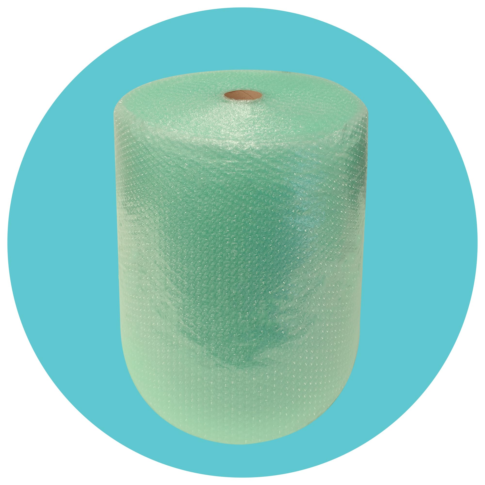 Triplast Biodegradable Green Bubble Wrap Roll - 400mm x 25m | Small 10mm Bubbles | Recycled Content 1