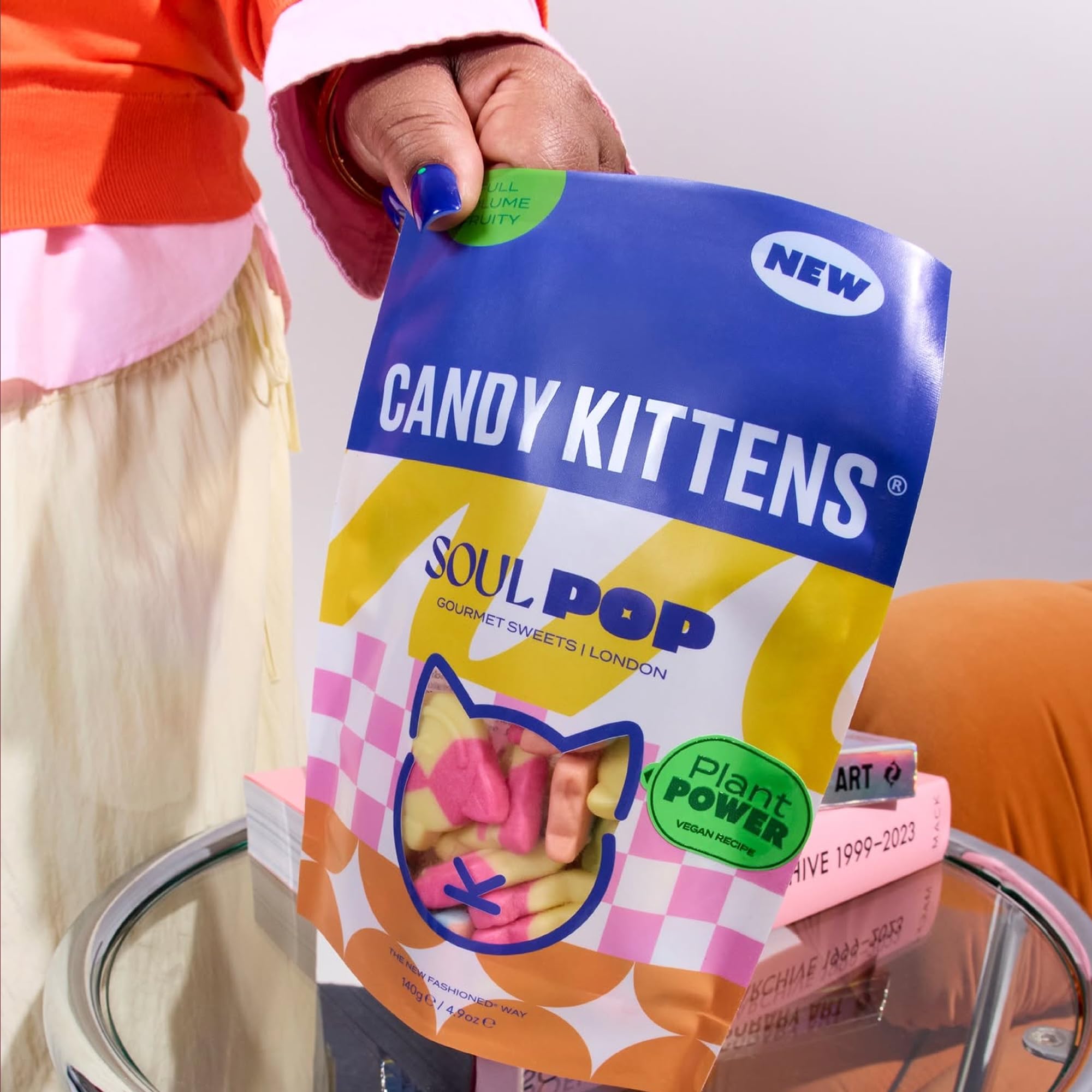 Candy Kittens Soul Pop - Foamy Vegan Candy Mix | 140g | Strawberry, Tropical, Cherry & Peach Flavours 8