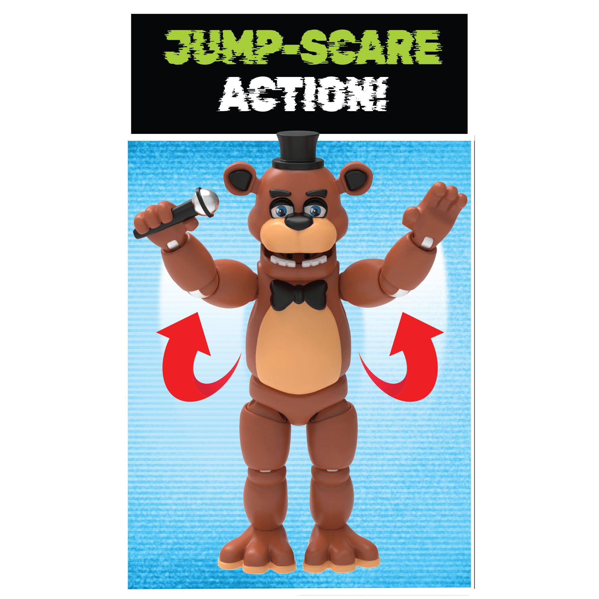Jazwares Five Nights at Freddy's Classic Freddy 5-Inch Articulated Action Figure with Jumpscare 6