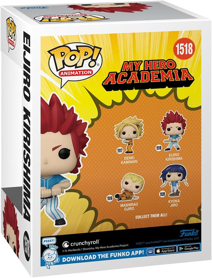 Funko Pop! Animation My Hero Academia - Eijiro Kirishima Hero League Baseball Vinyl Figure (70615)