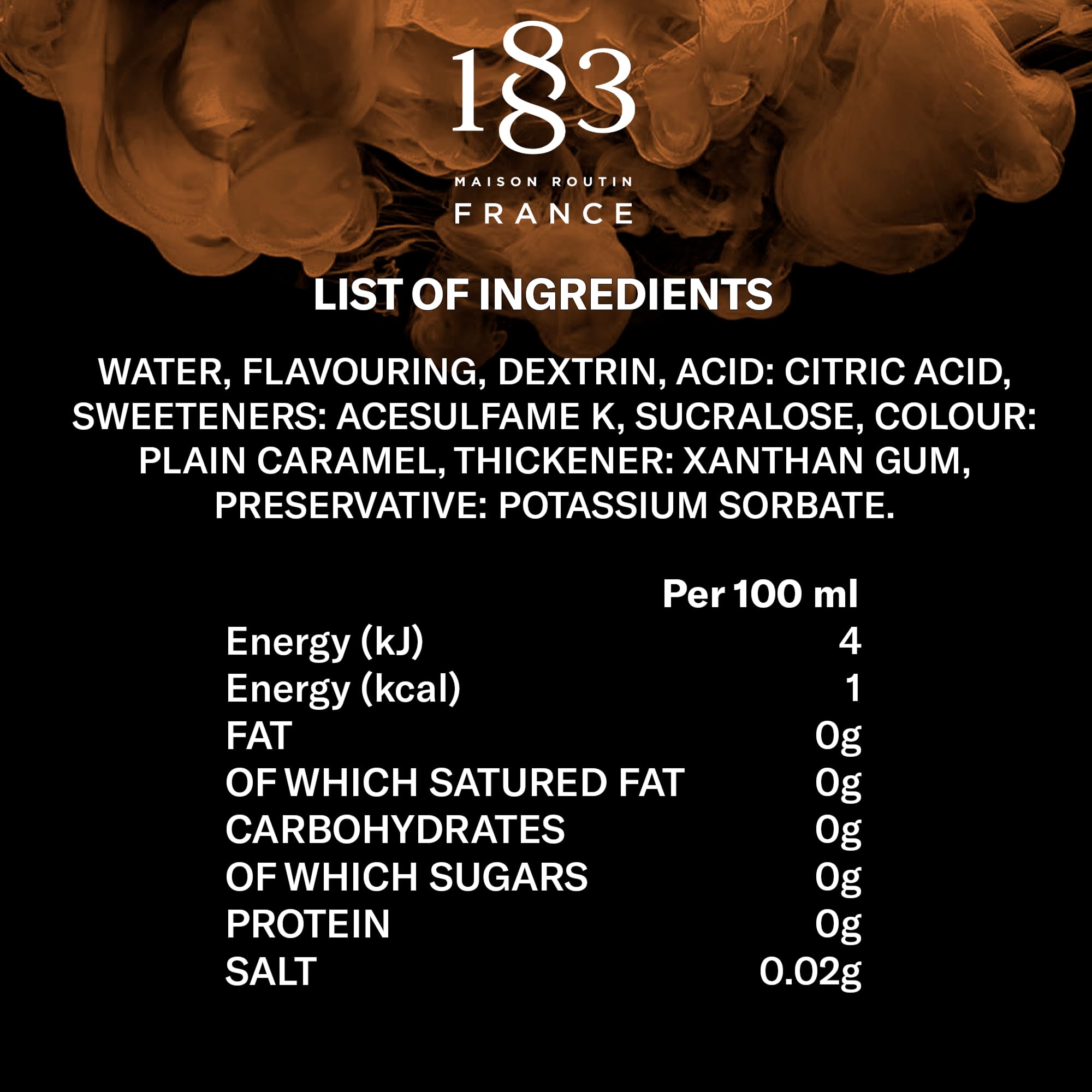 1883 MAISON ROUTIN Premium Sugar Free Caramel Syrup - 1L Bottle | For Coffee & Desserts 3