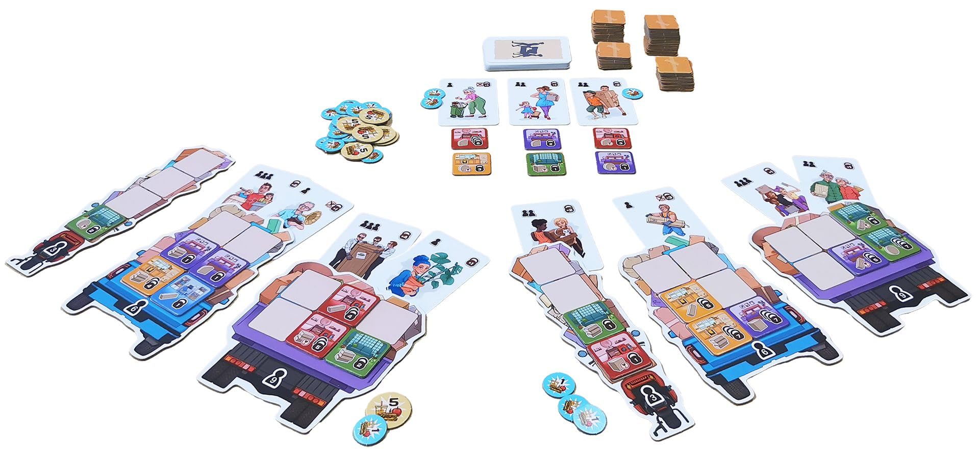 Piatnik Moving Day Tile Card Game | Ages 10+ | 2-4 Players | 30 Minutes Playtime
