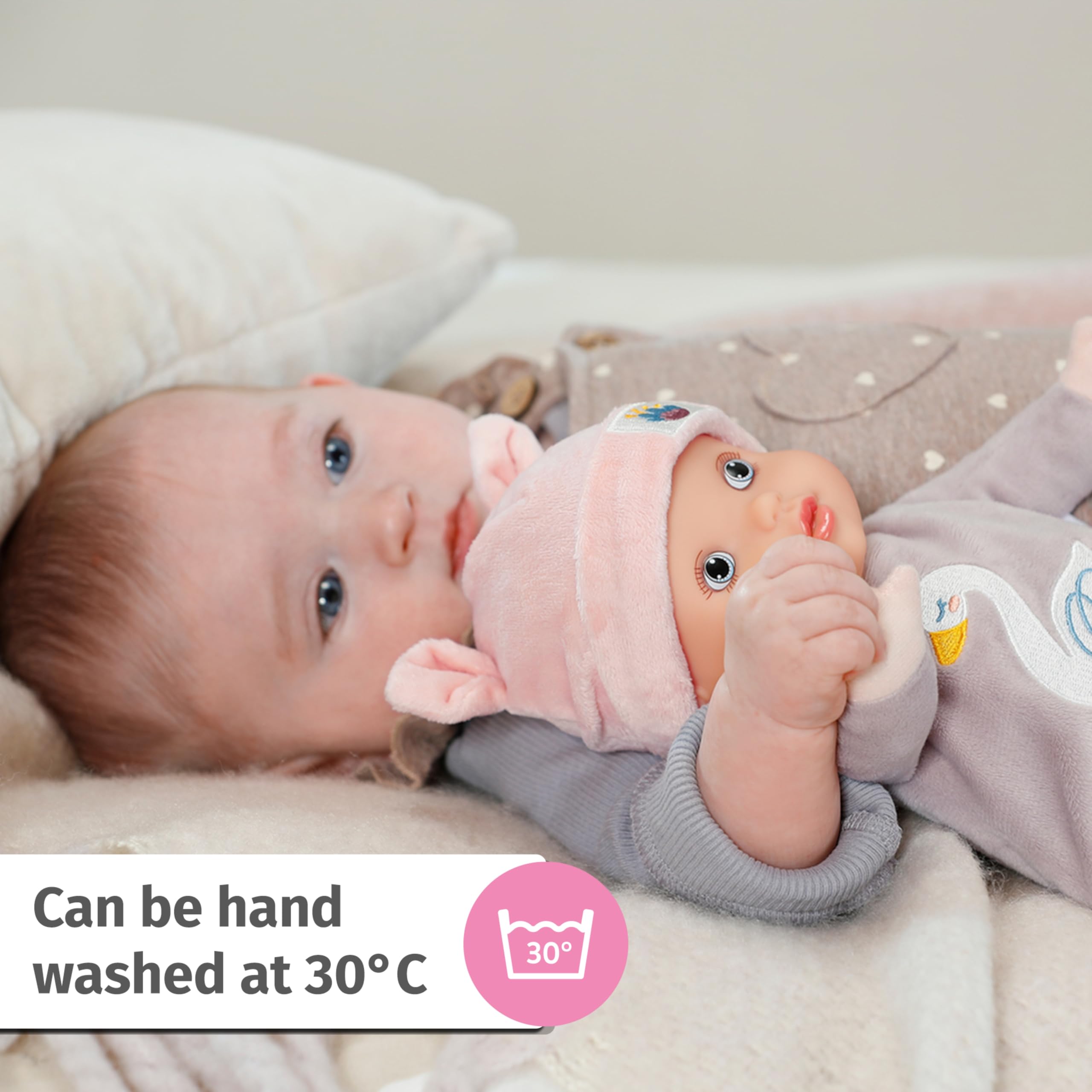 Baby Annabell Sweetie Mauve Soft Body Doll with Rattle | 30cm | Suitable from Birth 5