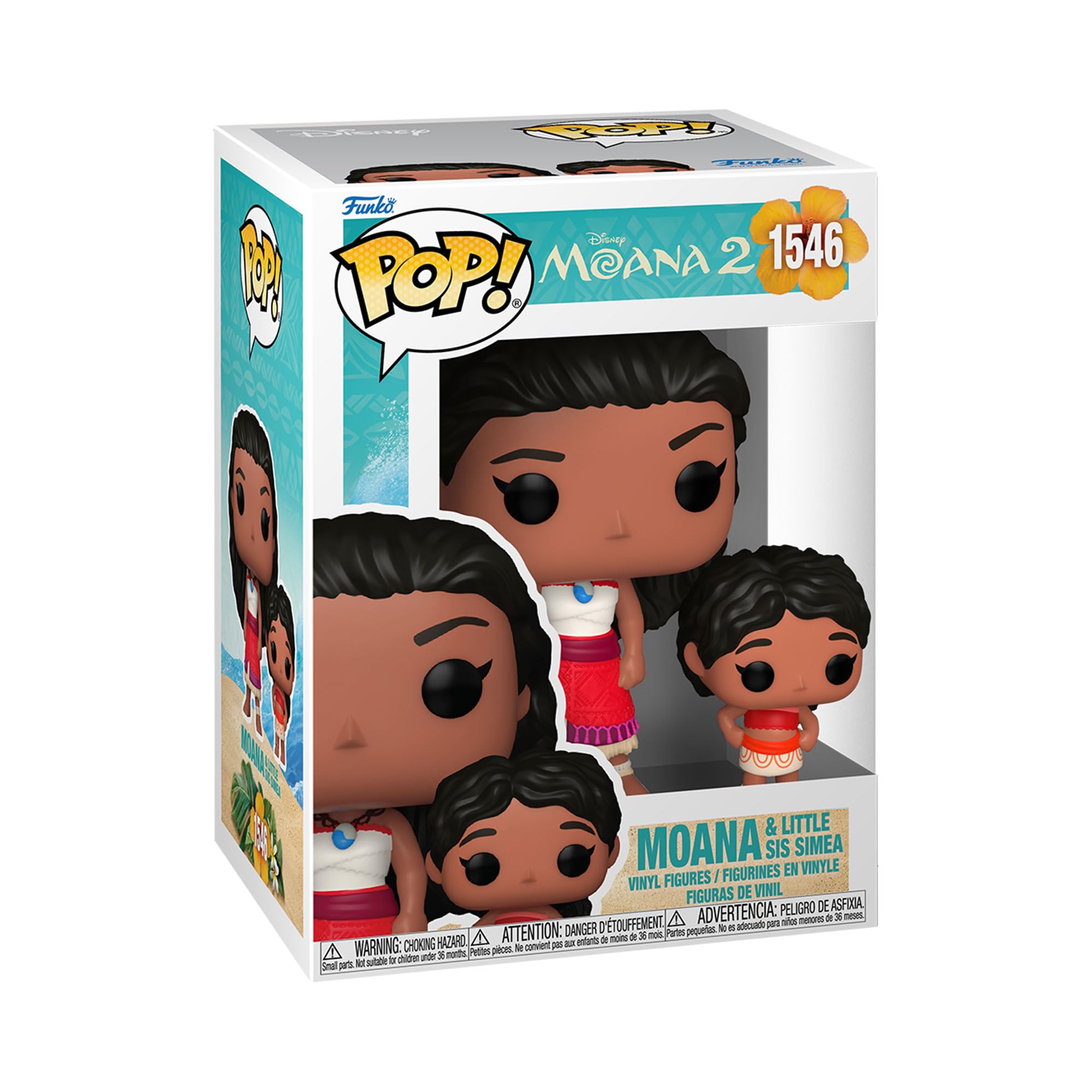 Funko Pop! & Buddy: Moana 2 - Moana & Simea Collectable Vinyl Figure | 3.75 Inches