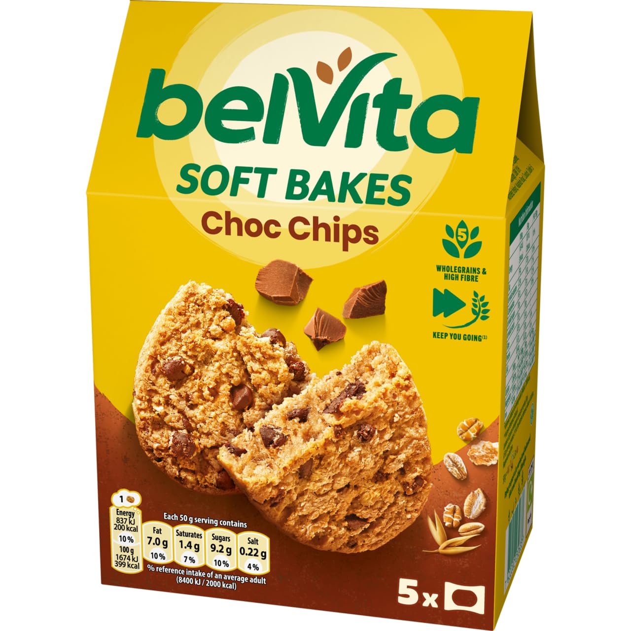 Belvita Chocolate Chip Soft Bakes Breakfast Biscuits - 250g 2