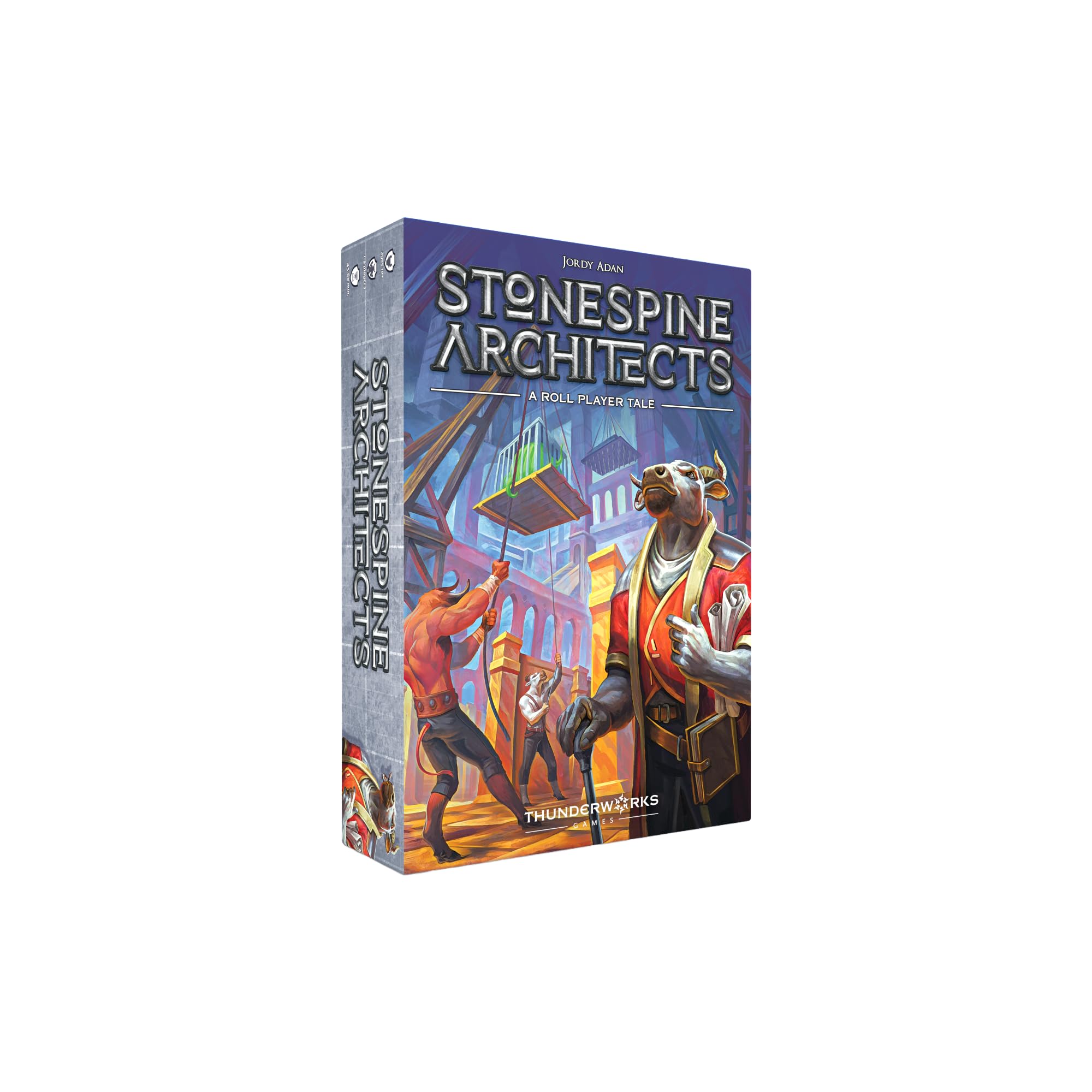 Thunderworks Games Stonespine Architects - Card-Drafting Dungeon Build Board Game | Multicolor | Standard Edition