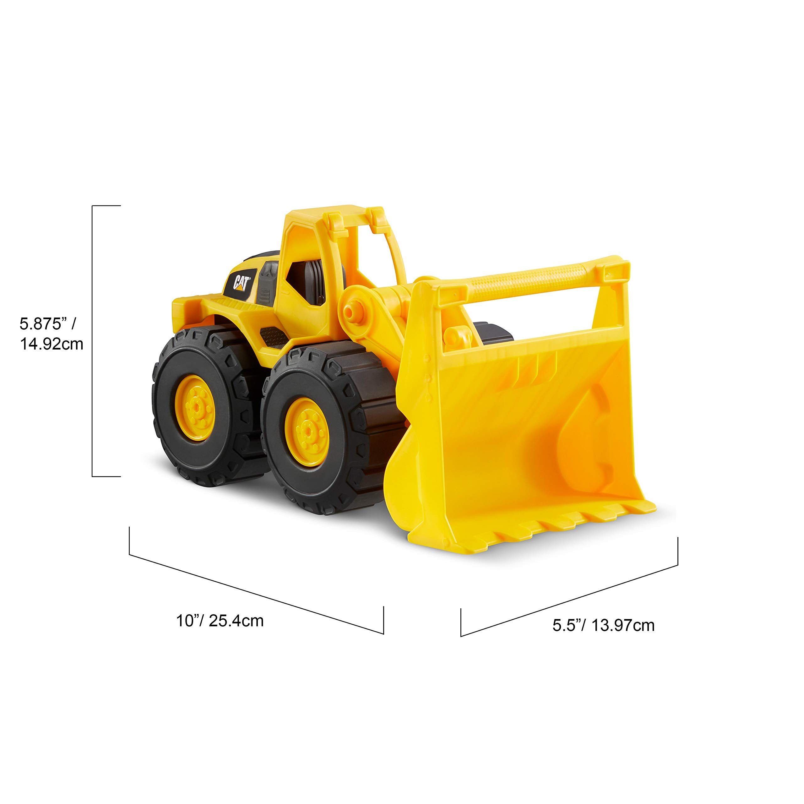 CAT Front Loader Toy - 10 Inch, Yellow, Ages 2-6 | Kid-Powered Mobility 7