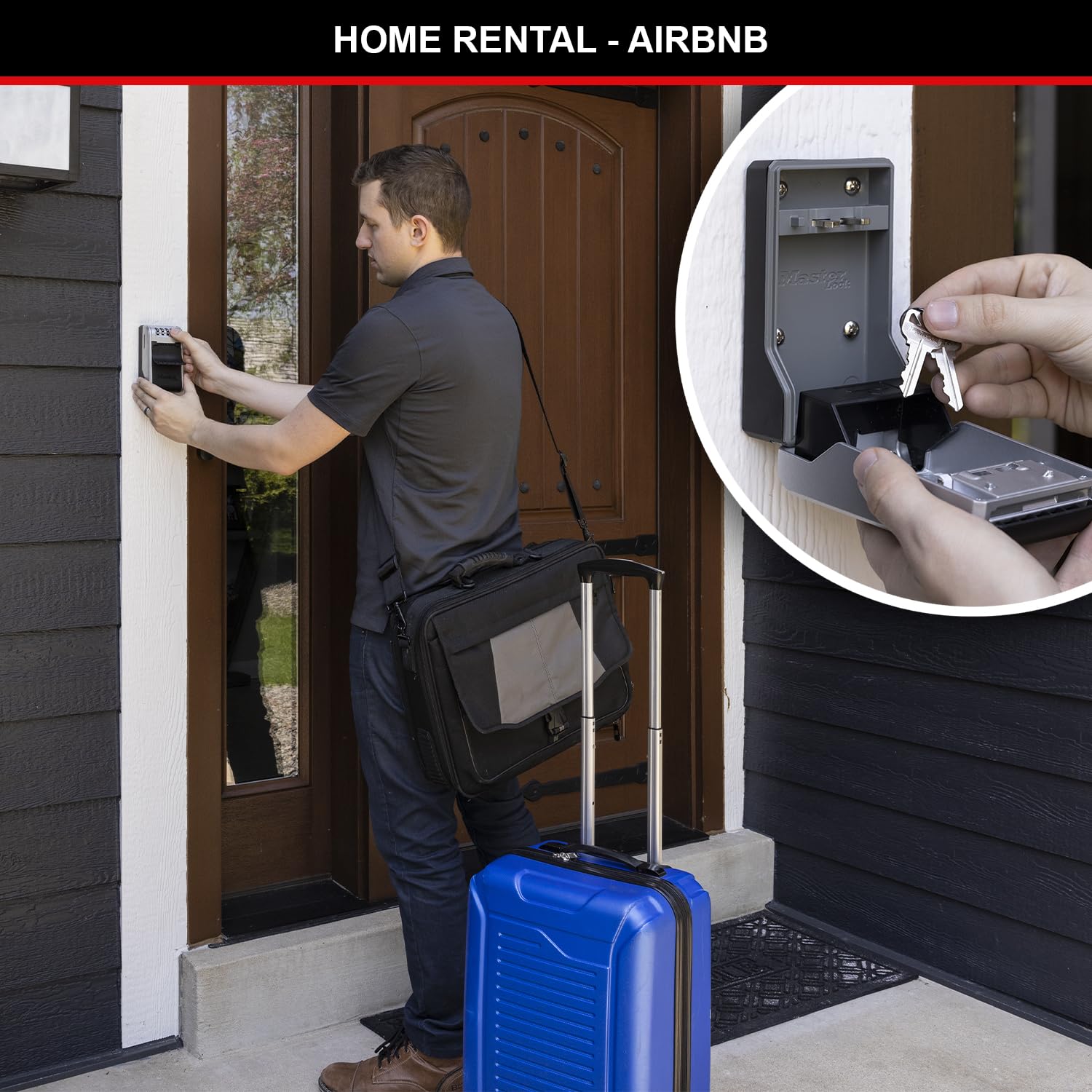Master Lock 5481EURD Wall Mounted Key Safe - High Security Aluminium Body | Increased Capacity | Weather Resistant 3