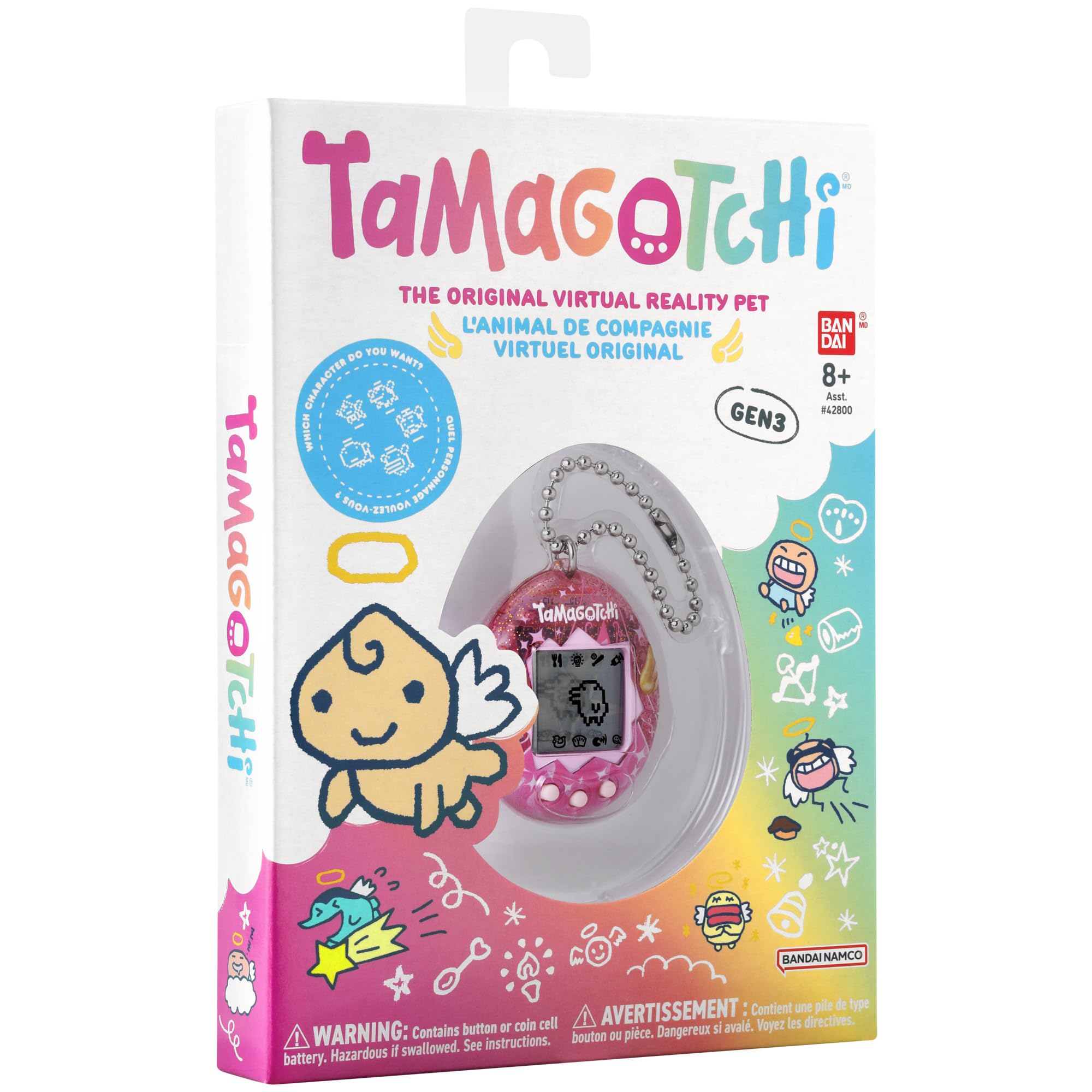 Tamagotchi Original Angel Dress Digital Pet - Electronic Toy for Kids 8+ 3