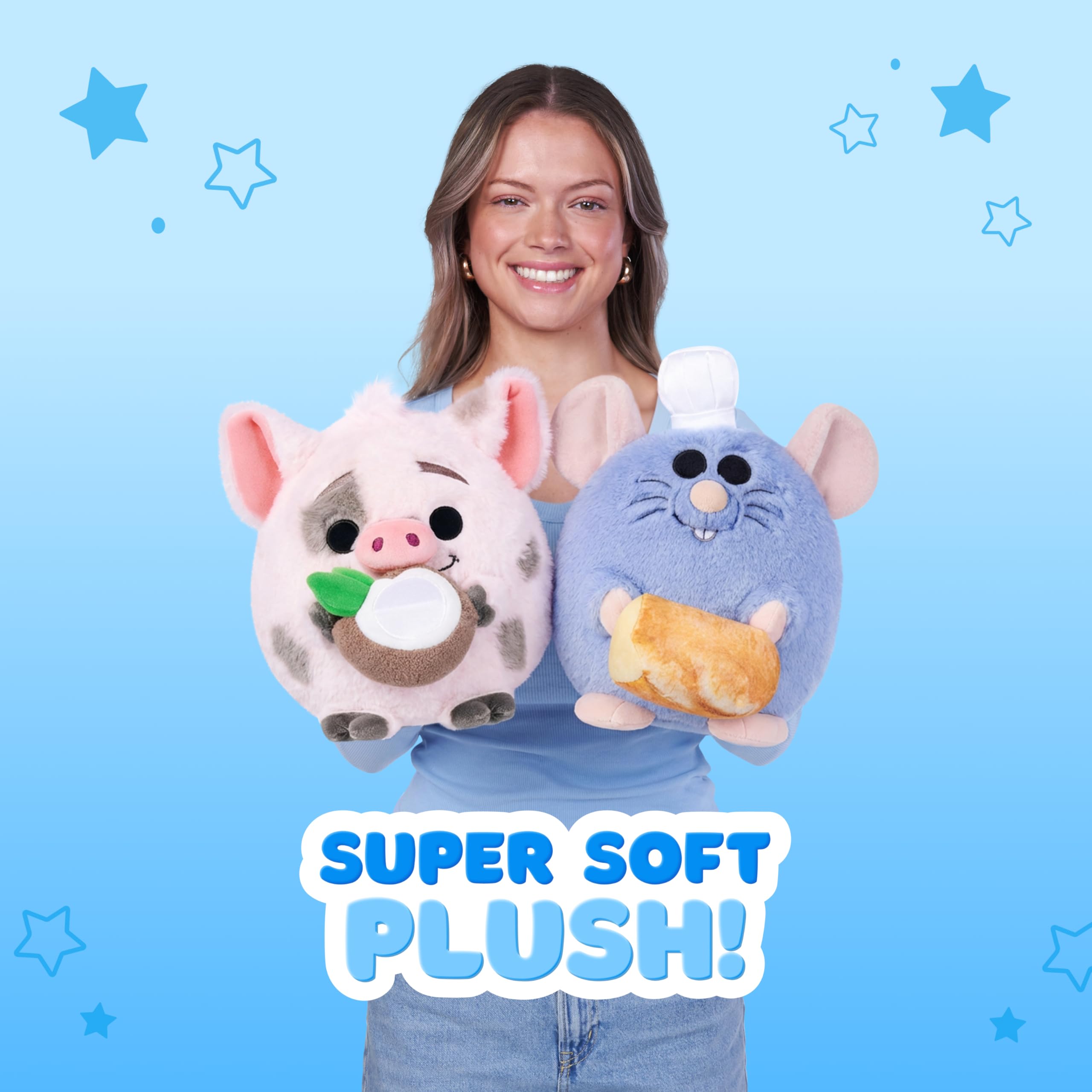 Snackles Disney 8-Inch Plush Toy - Alien & Pizza Snack Accessory | Ultra-Soft Polyester 8