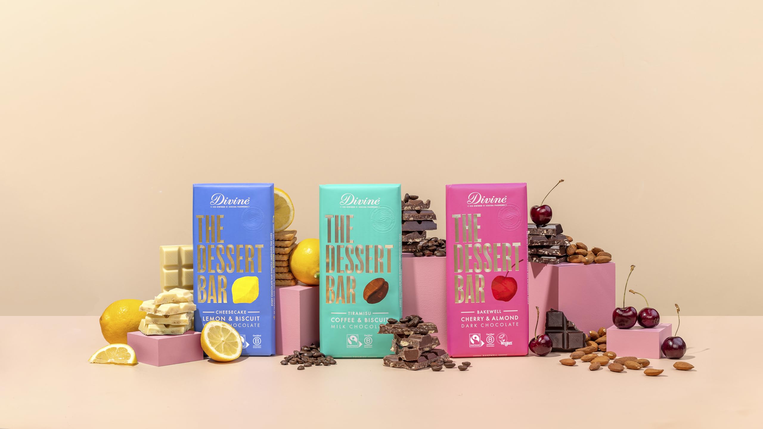Divine Chocolate Lemon Cheesecake Dessert Bar with Lemon Crips | 180g 5