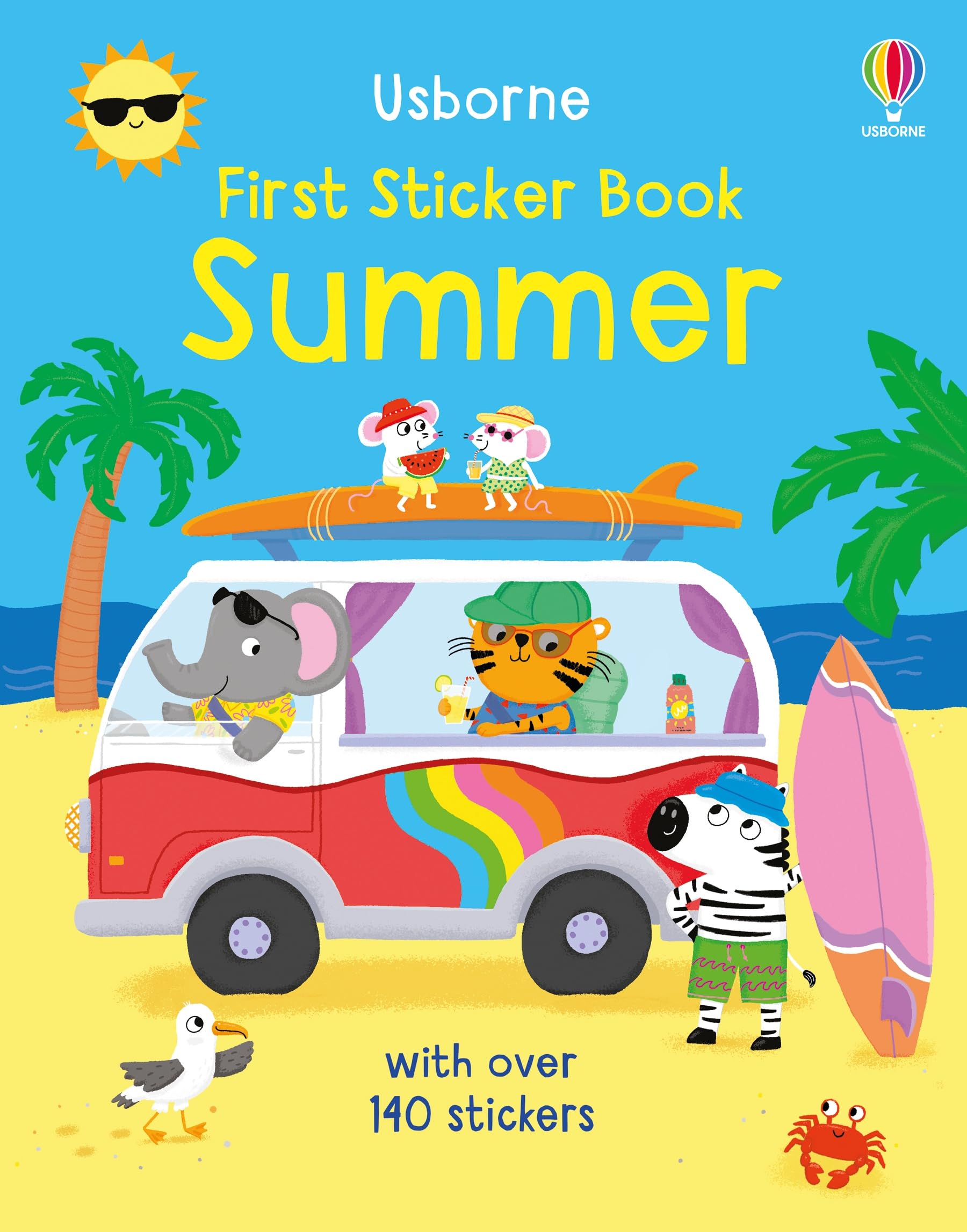 Usborne First Sticker Book Summer - Interactive Activity Book with Animal Friends | Ages 3-6 | 32 Pages 1