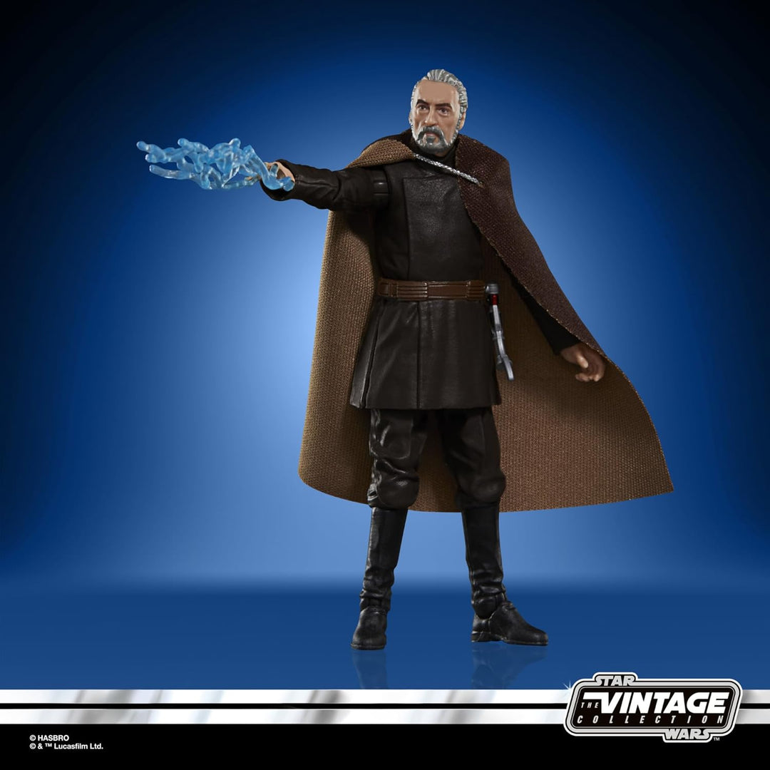 Star Wars The Vintage Collection Count Dooku Action Figure - Attack of the Clones 3.75-Inch Collectible for Ages 4+