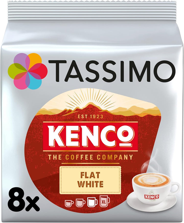 Tassimo Kenco Flat White Coffee Pods x8 (Pack of 5) - 40 Total Drinks