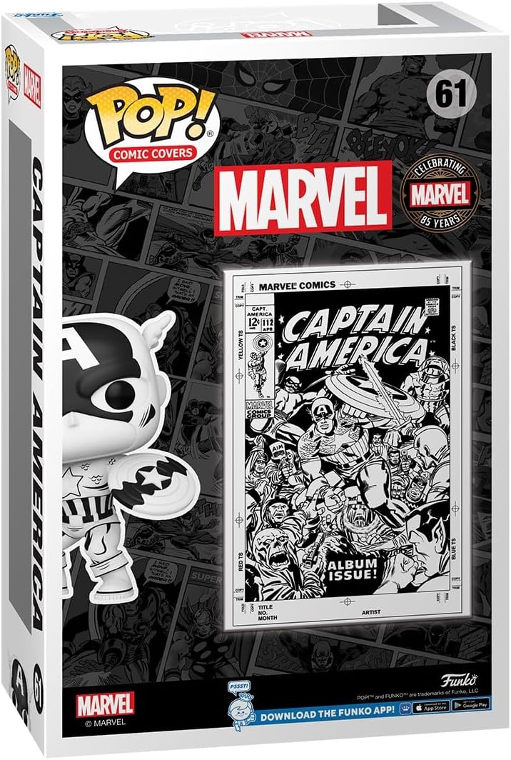 Funko Pop! Comic Cover Marvel 85th - Captain America Vinyl Figure (80961)