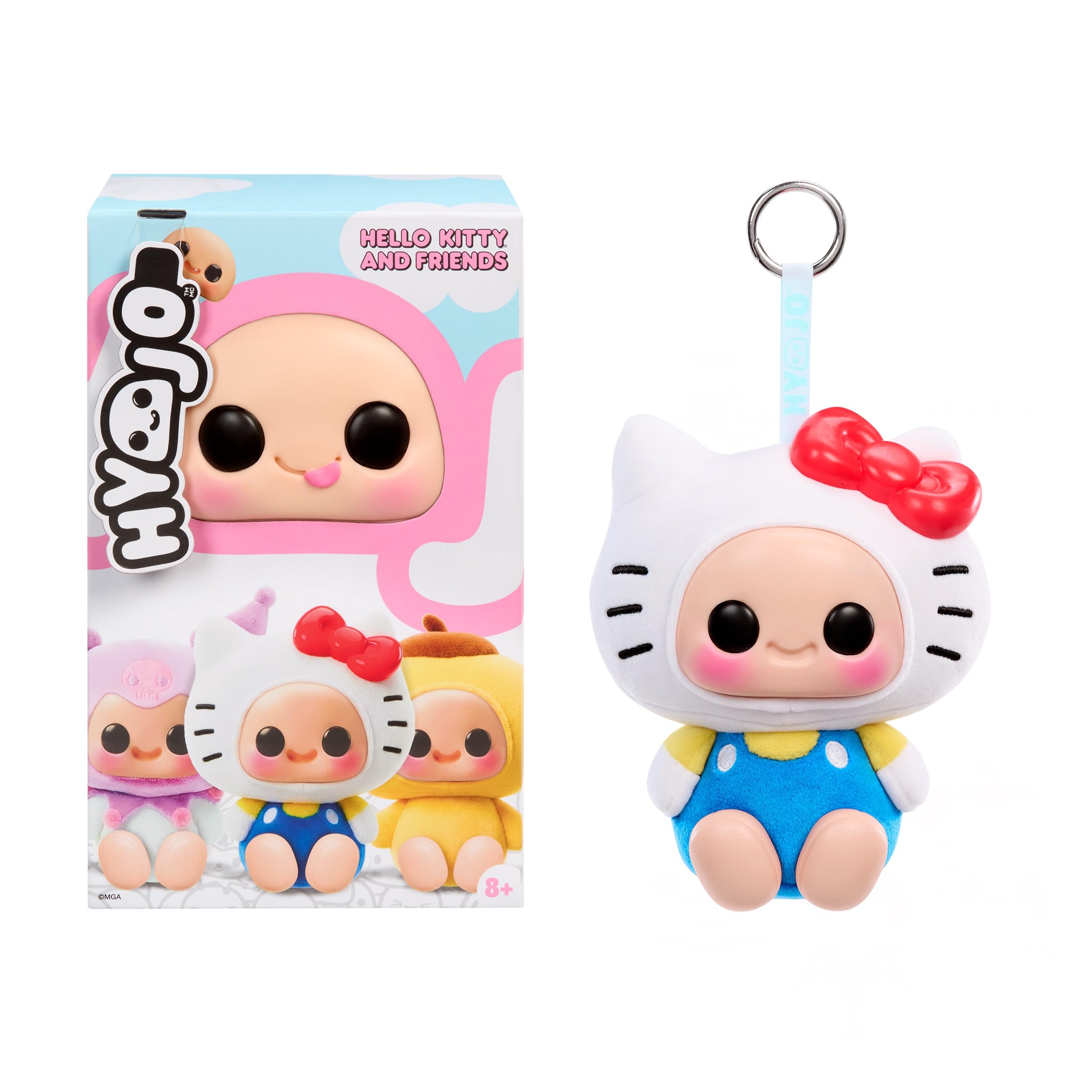 Hyojo Hello Kitty and Friends Squishy Collectible - Includes Hello Kitty, Kuromi, or Pompompurin | Plush Material | Ages 8+ 1