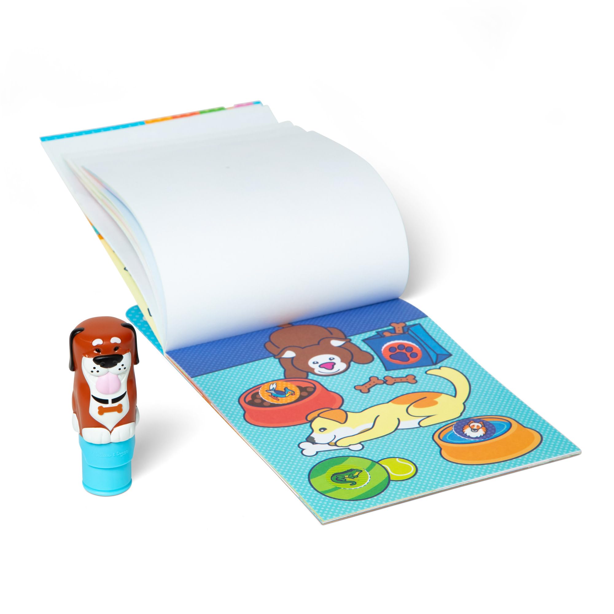 Melissa & Doug Sticker WOW! Dog Bundle with Cocoa Stamper and 500 Stickers | Ages 3+ 4