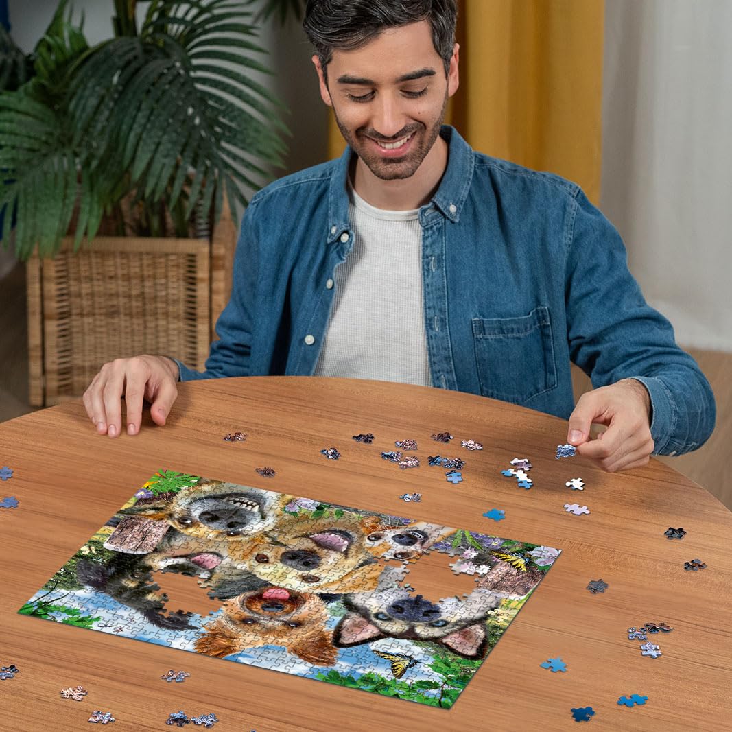 Ravensburger Selfies Dogs' Delight Jigsaw Puzzle - 500 Pieces | Ages 10+ | 49x36cm 3