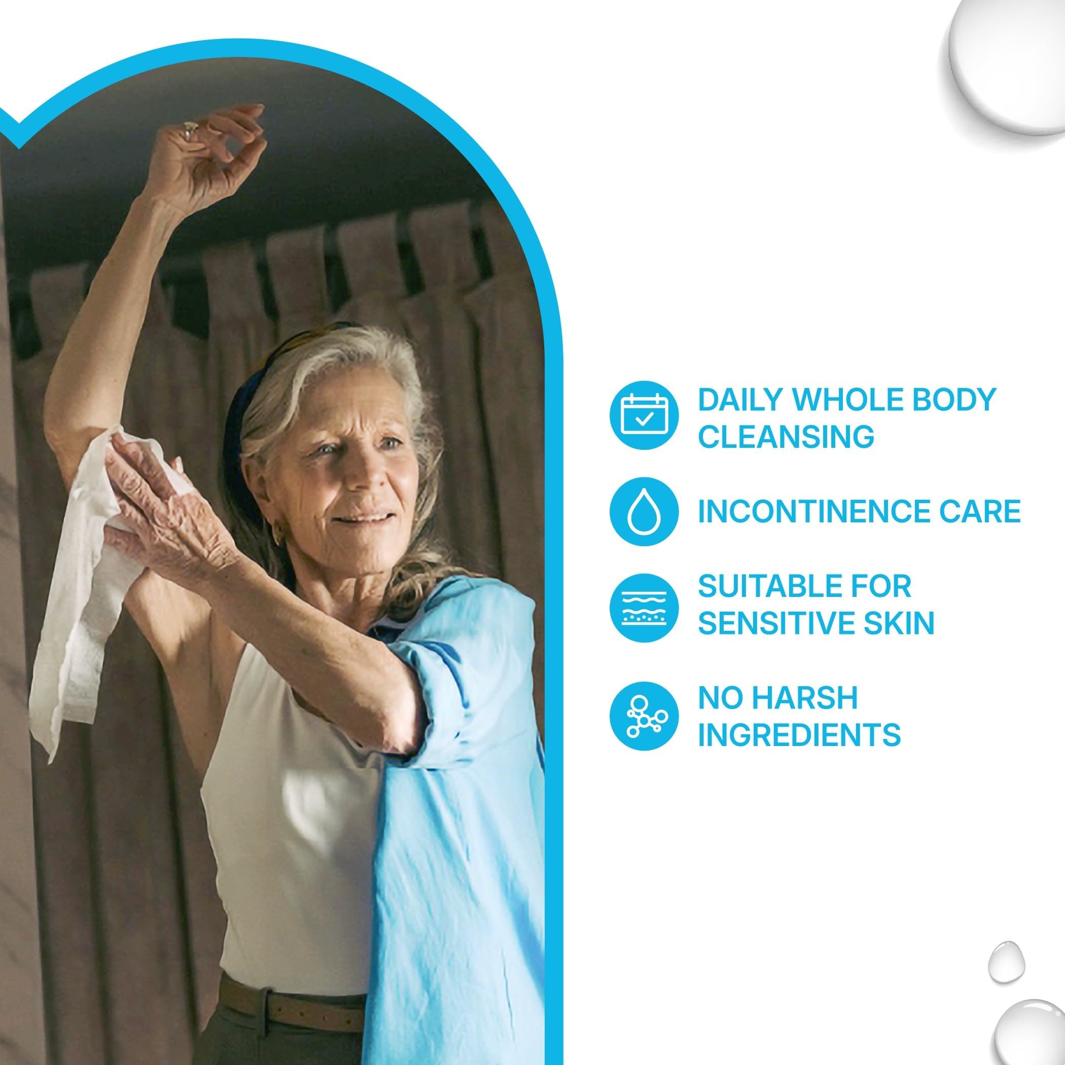 WaterWipes Sensitive+ Body & Intimate Cleansing Wipes - 99.9% Purified Water | 90 Count (Pack of 3) 5