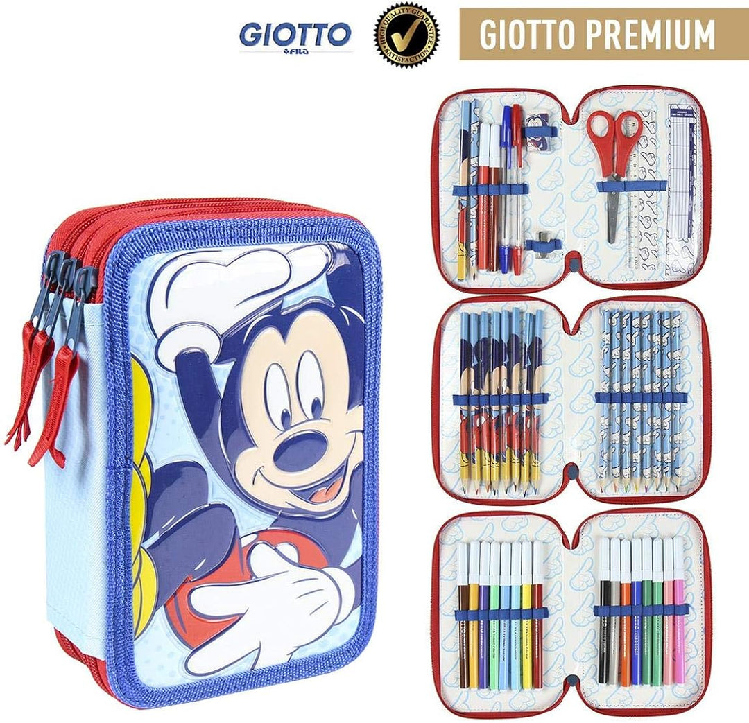 Cerdá Mickey Mouse Triple Compartment Pencil Case (CRD-2100003041)