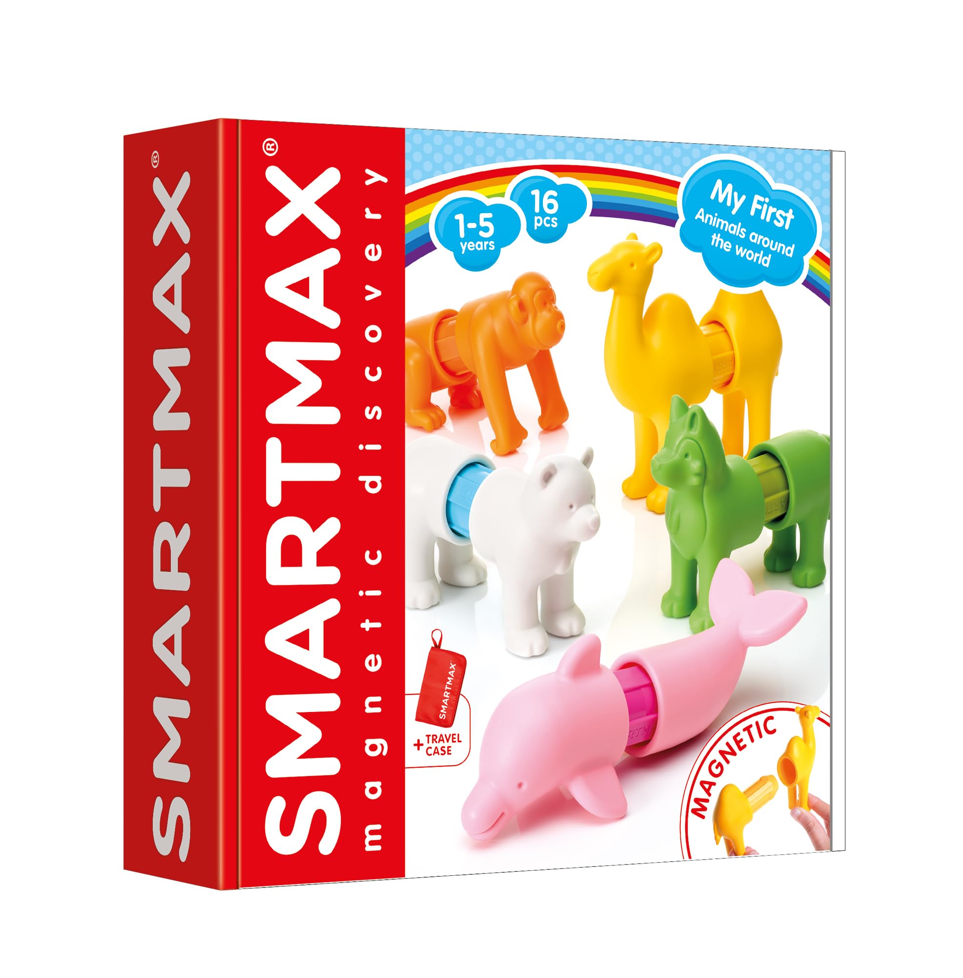 SMARTMAX My First Animals Around the World Magnetic Discovery Play Set | 12-60 Months | Multicolor