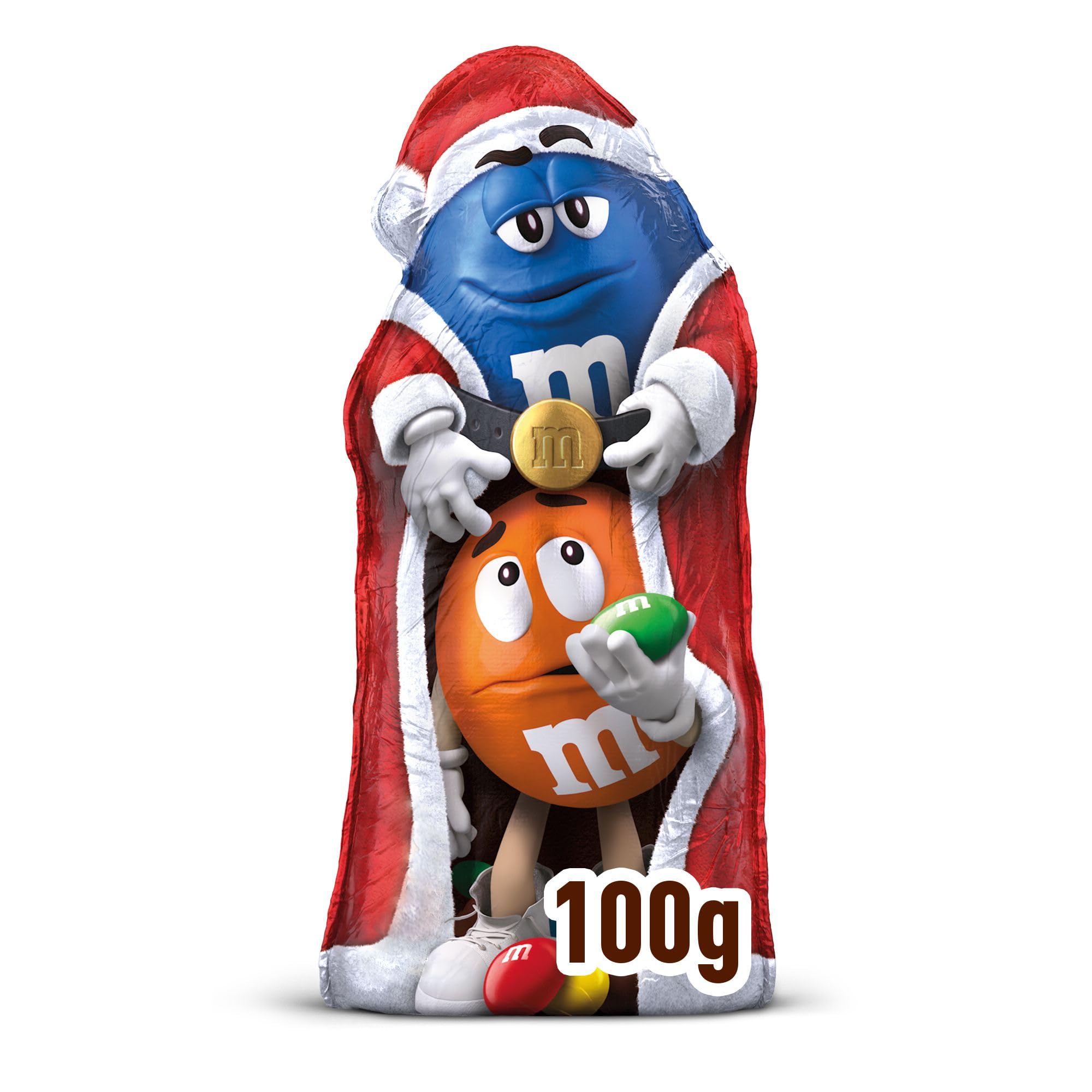 M&M's - Milk Chocolate Christmas Santa Hollow Figure with Mini M&M's (100g)