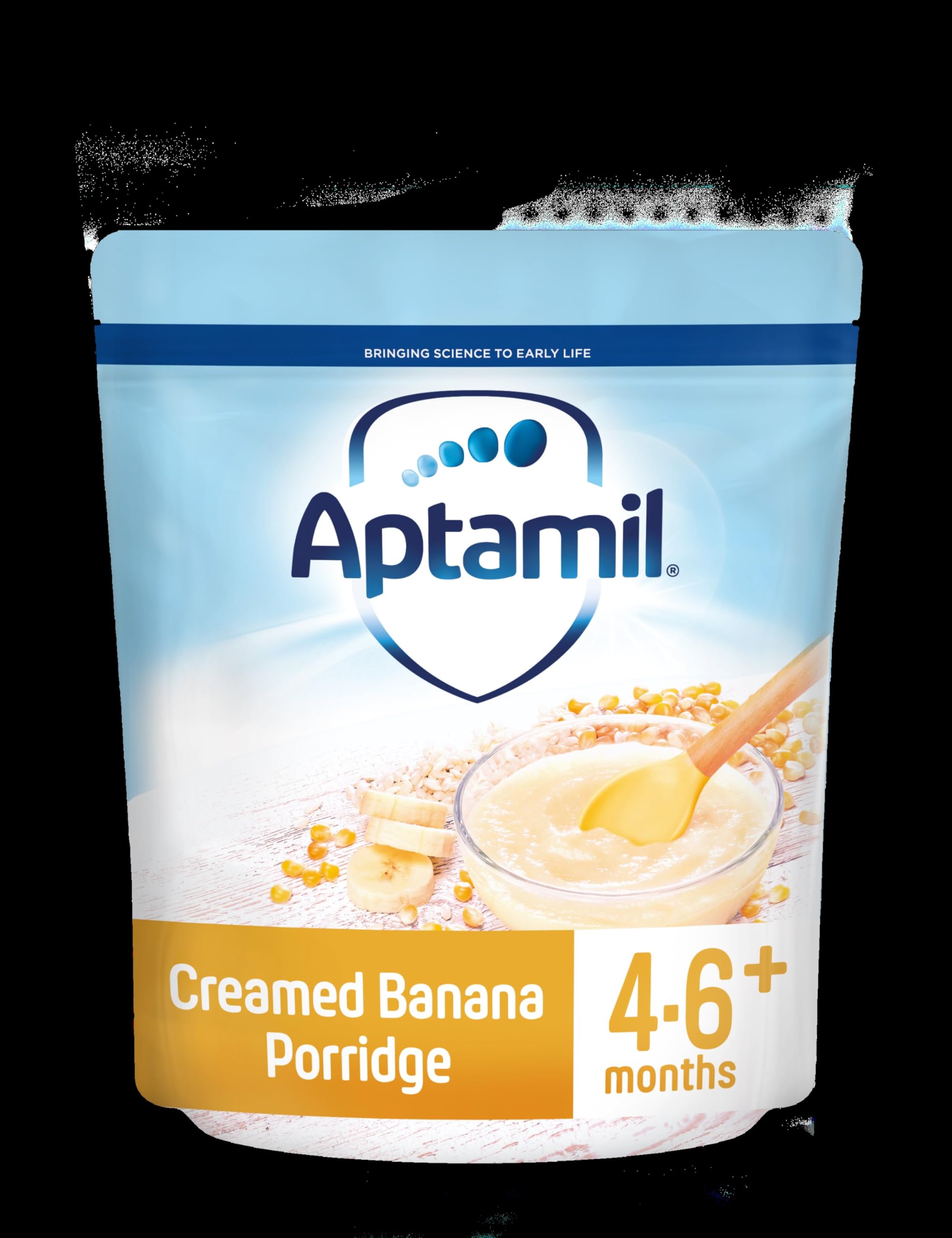 Aptamil Creamed Banana Porridge Baby Food Cereal, 4-6+ Months, 125g 2