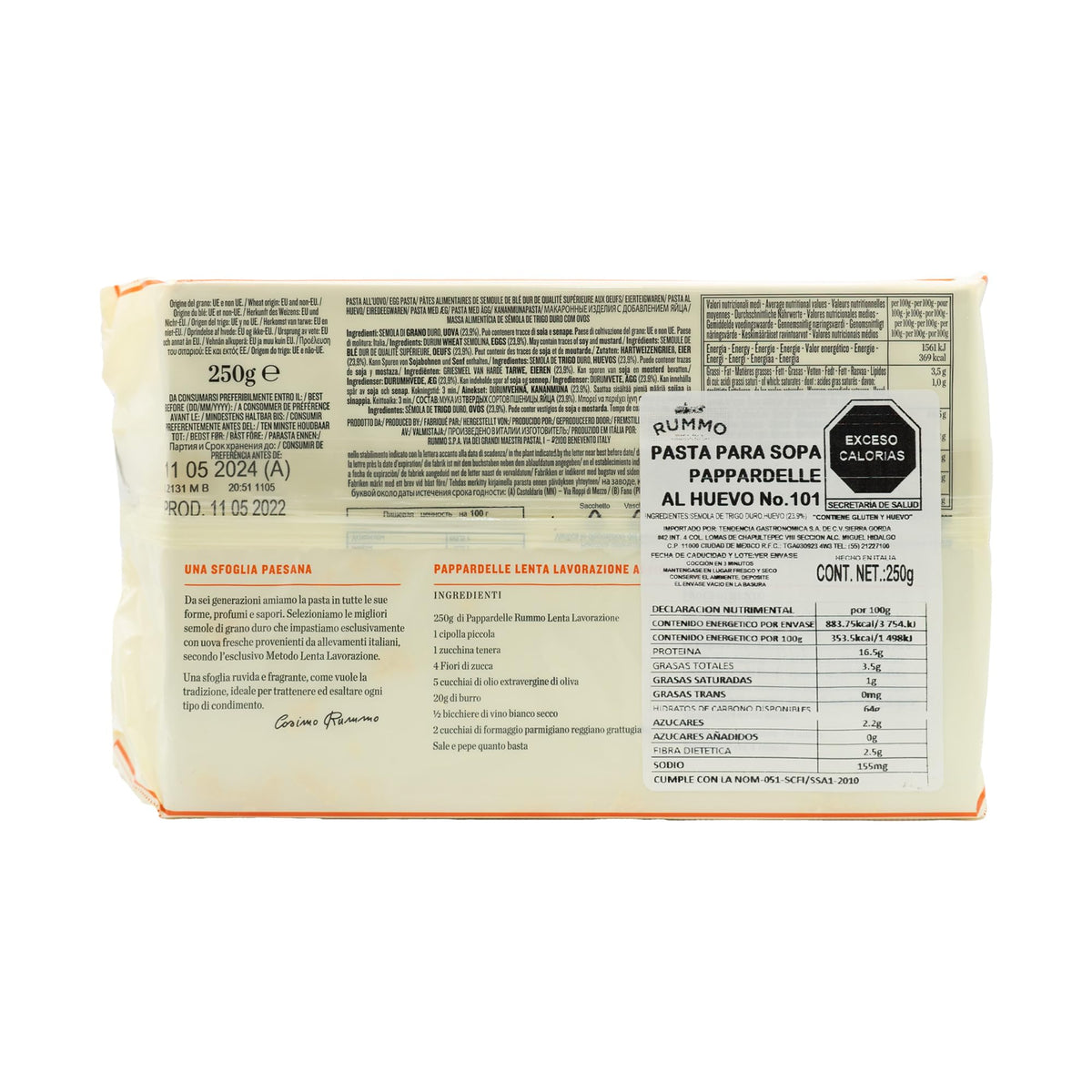 Rummo Pappardelle All'Uovo Nest No. 101 - 4 x 250 g