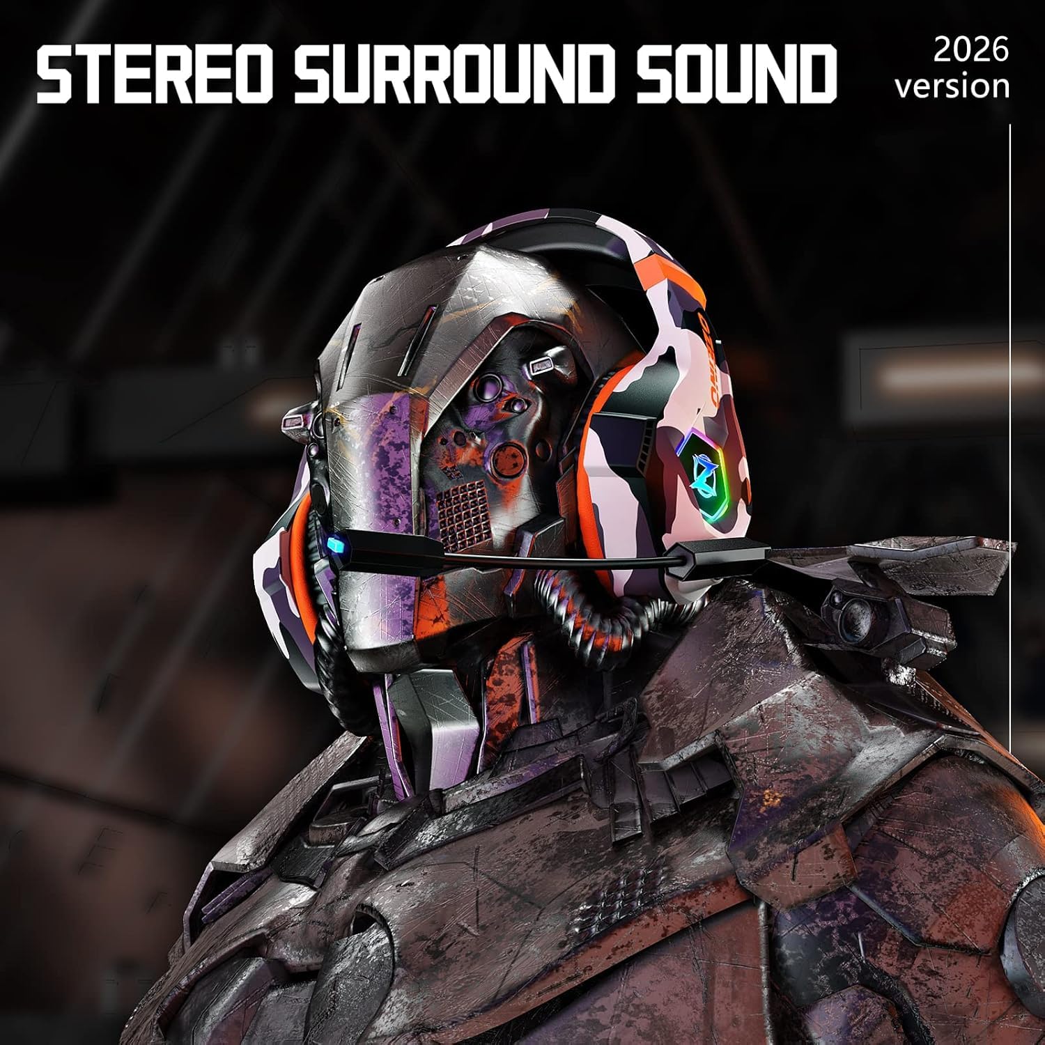 Ozeino ZW10 Gaming Headset - Surround Sound, Noise-Cancelling Mic, Multi-Platform Compatible 5