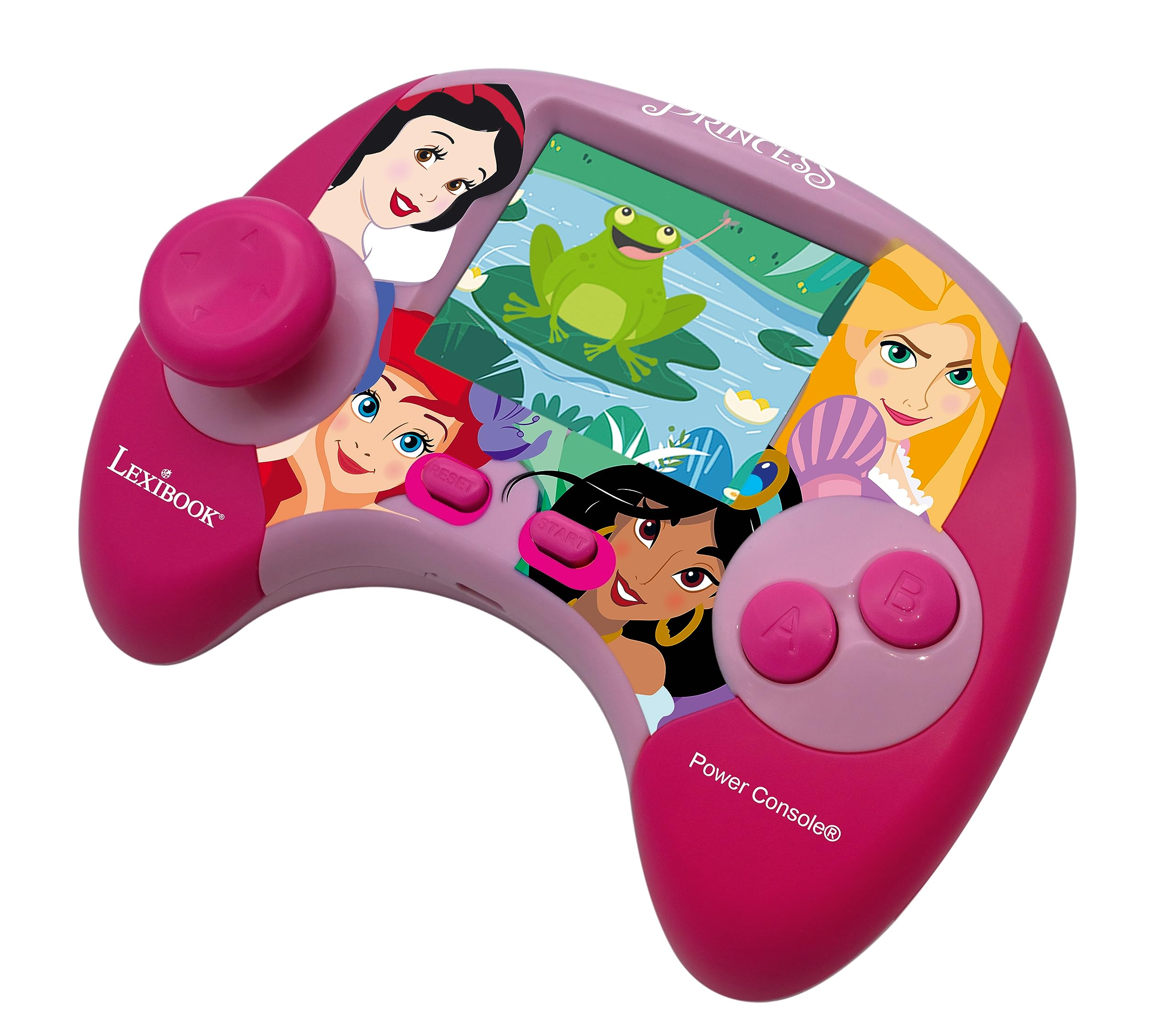 Lexibook Disney Princess Power Console® - Bilingual Educational Game Console with 100 Activities (French/English), Ages 4+ 4