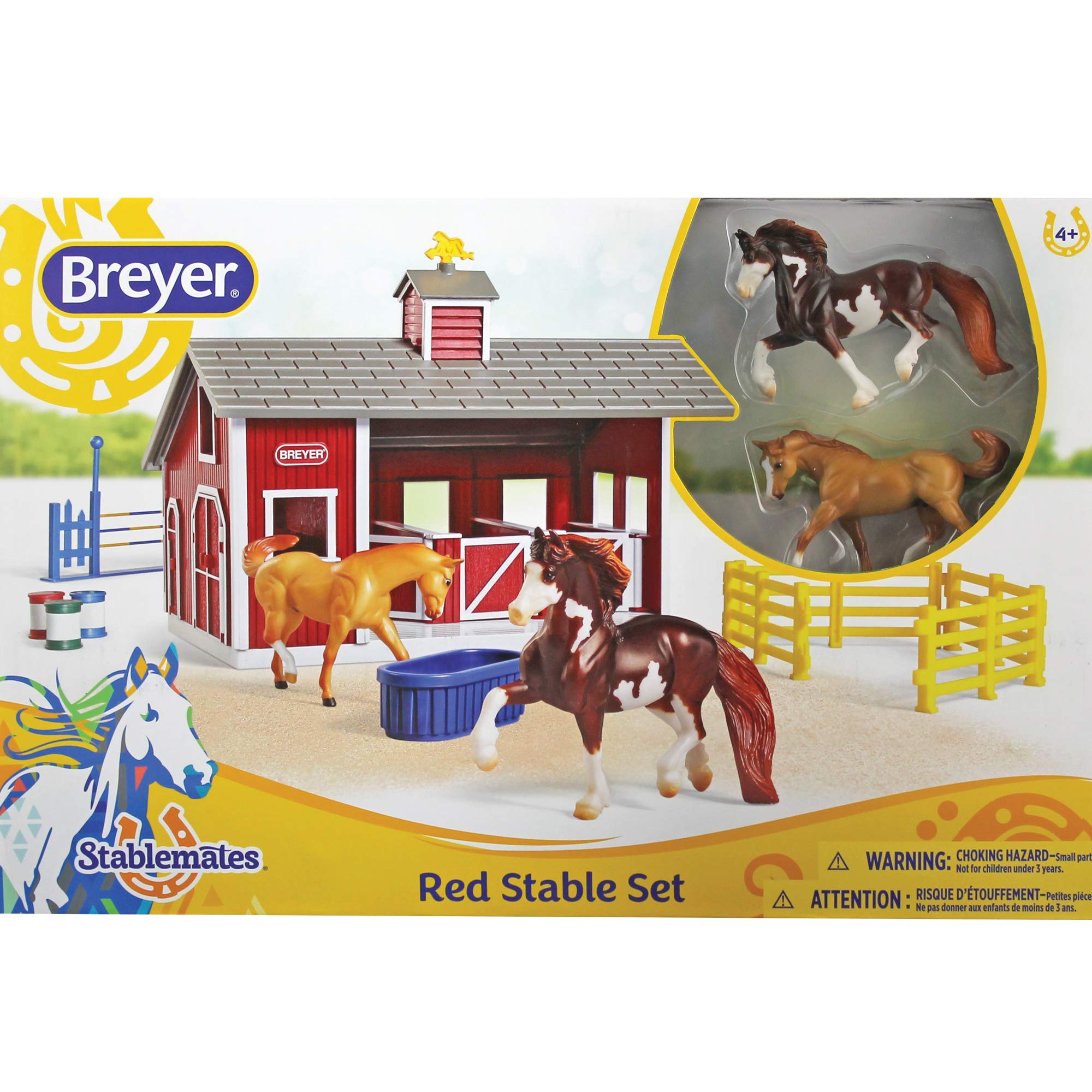 Breyer Stablemates Red Stable and Horse Playset - 1:32 Scale, 4+ Years 14